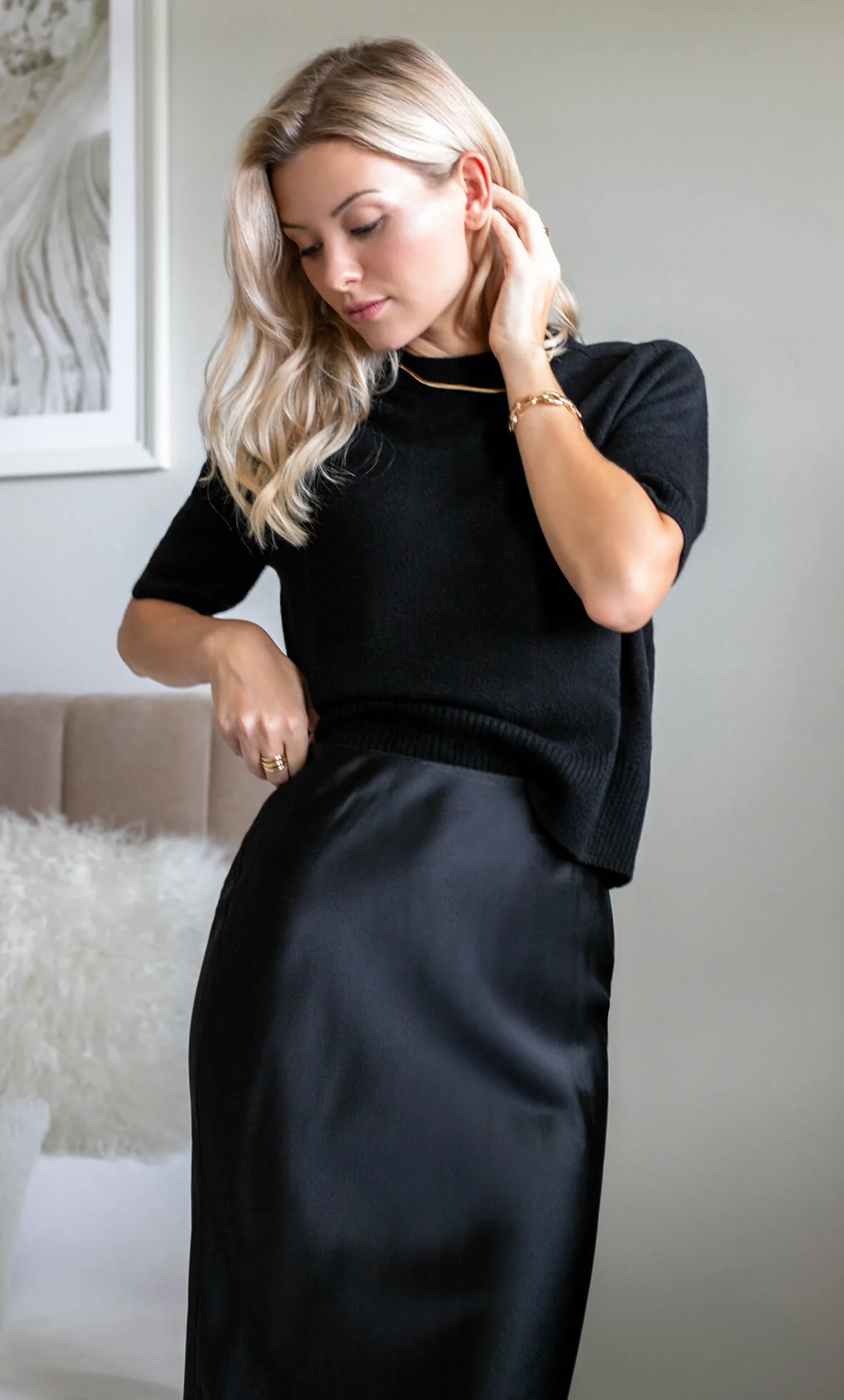 Alessa Silk Skirt - Image 30