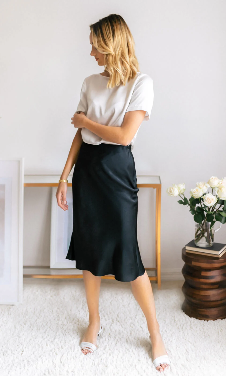 Alessa Silk Skirt - Image 33