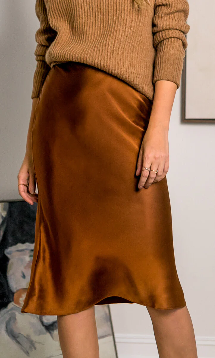 Alessa Silk Skirt - Image 41
