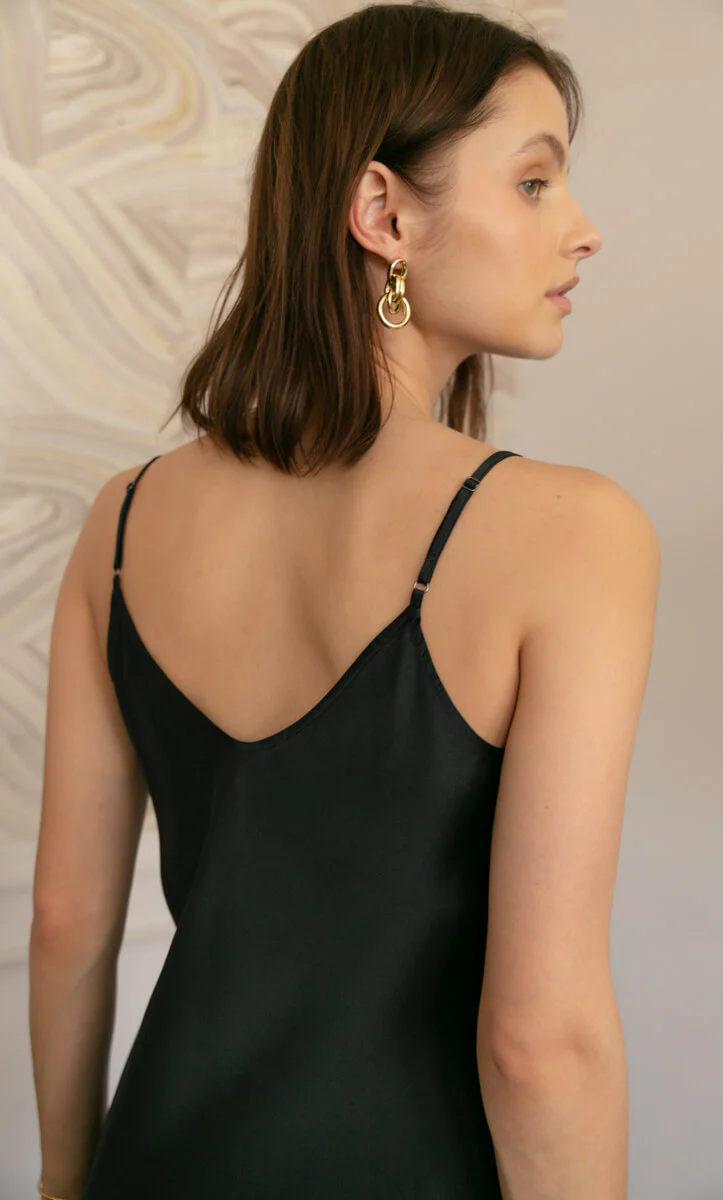 Angelina Silk Slip Dress - Image 12