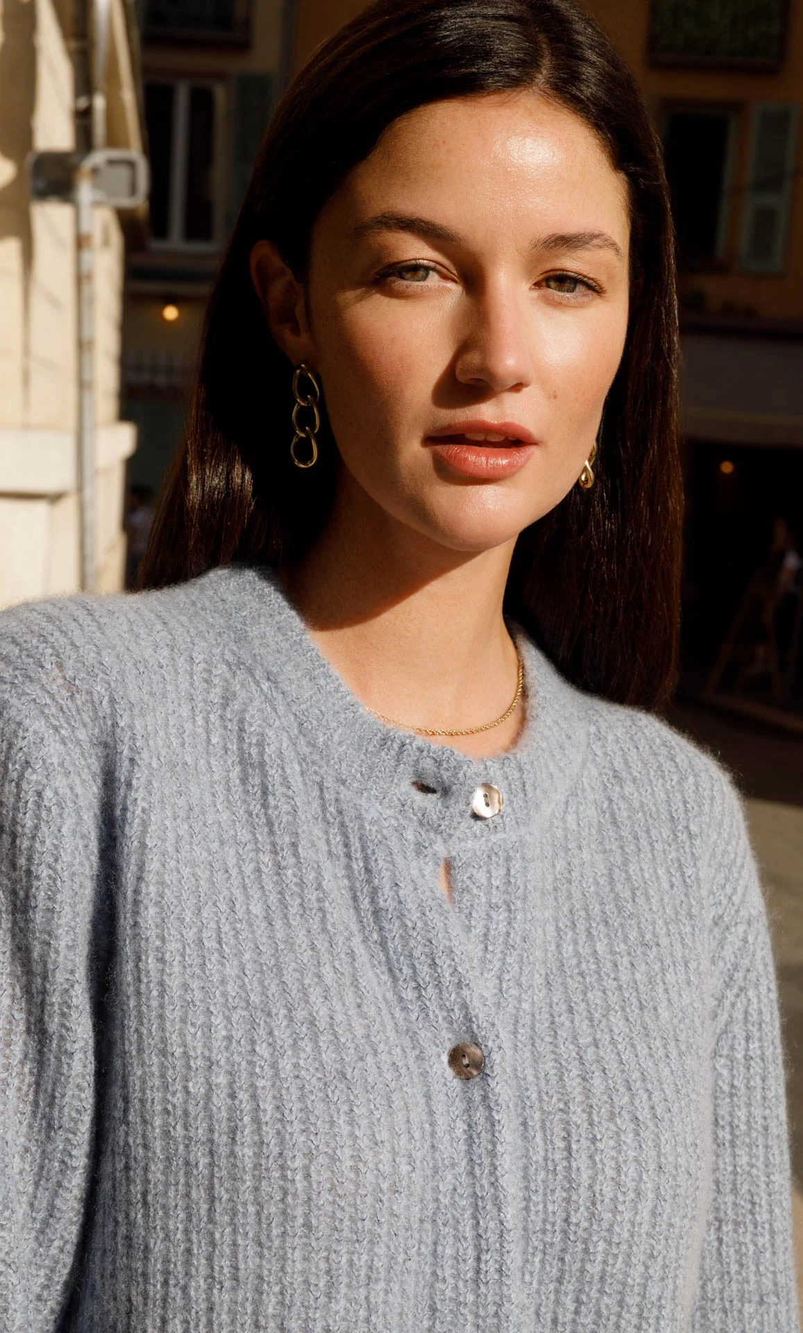Bianca Boucle Cashmere Cardigan - Image 17