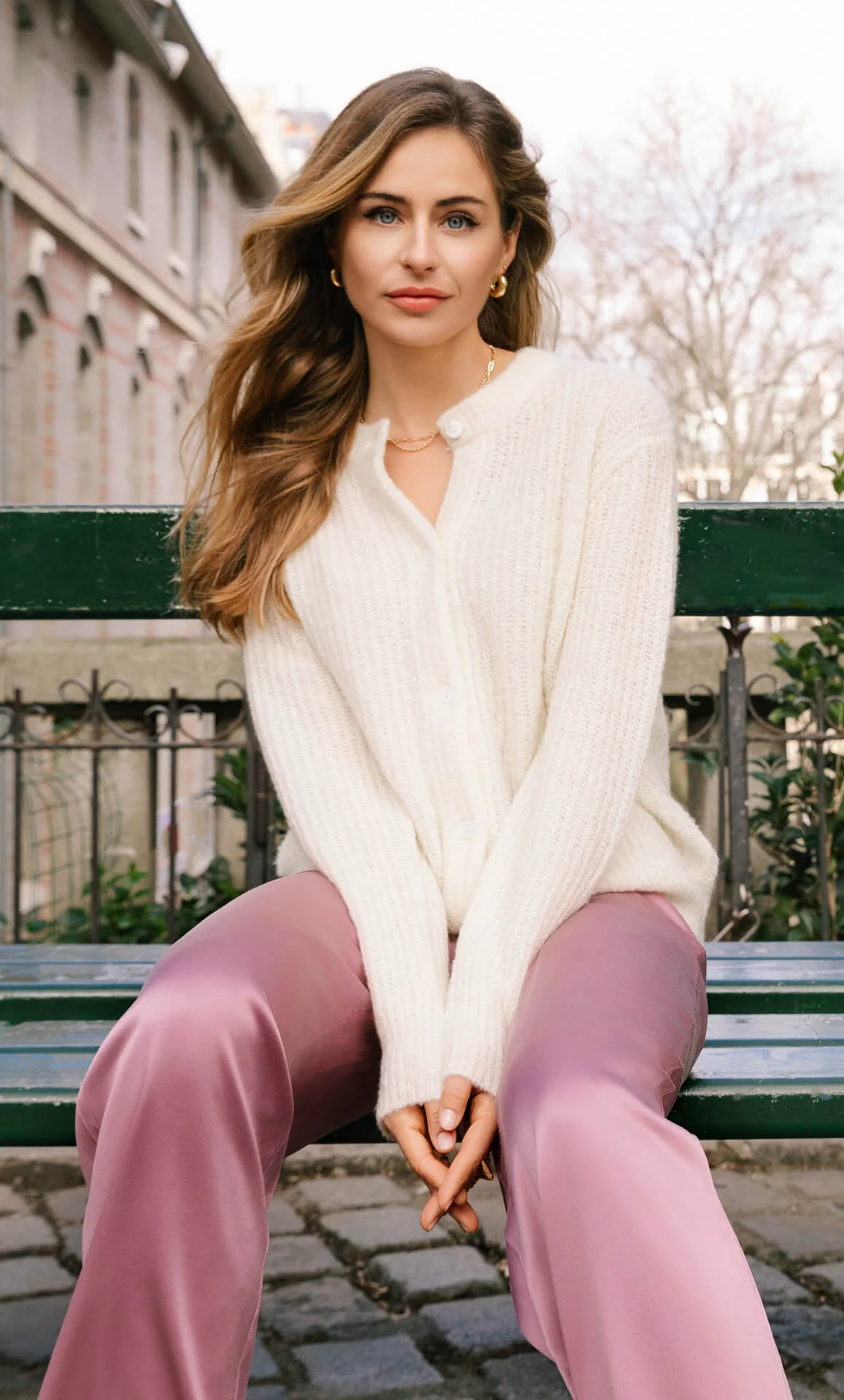 Bianca Boucle Cashmere Cardigan - Image 3