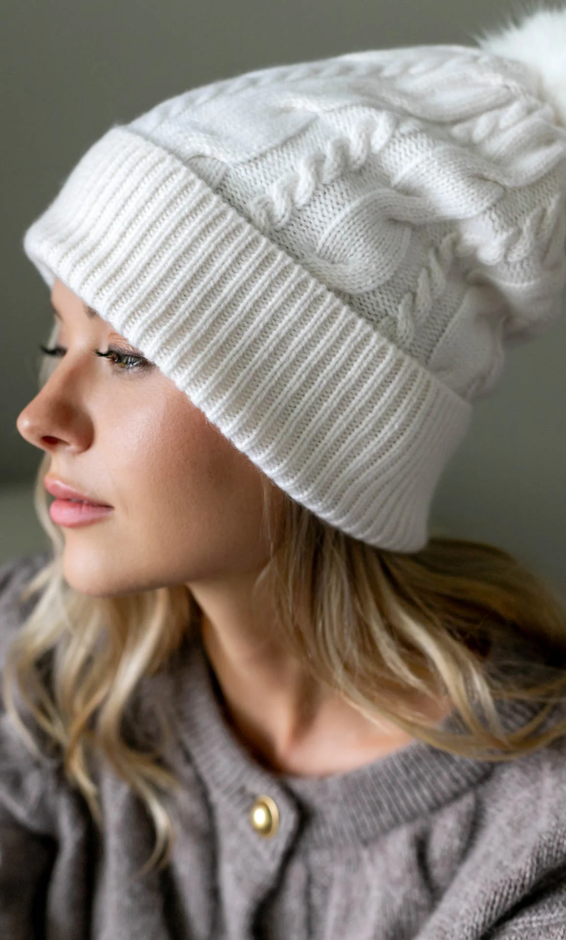 Cable-Knit Cashmere Beanie - Image 21