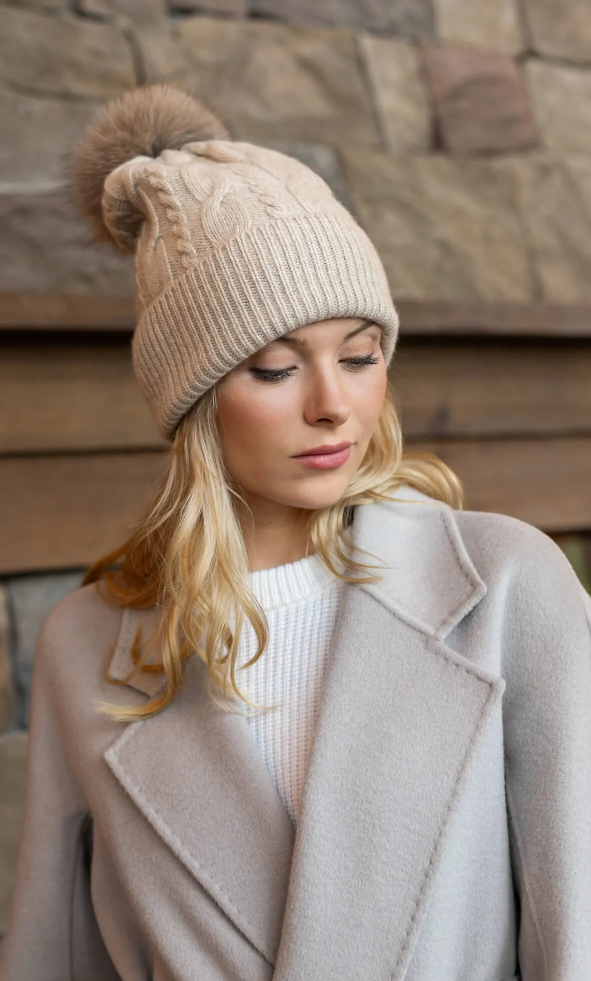 Cable-Knit Cashmere Beanie - Image 27