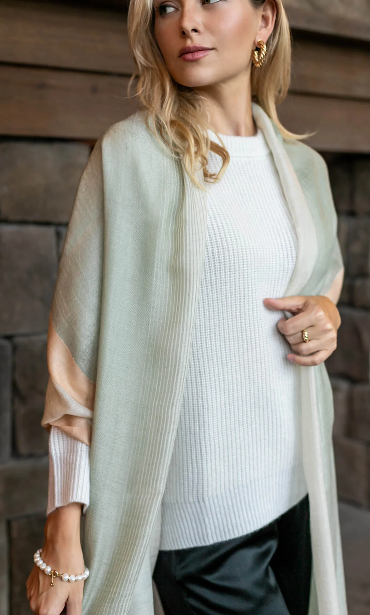 Aria Cashmere Wrap Scarf - Image 10