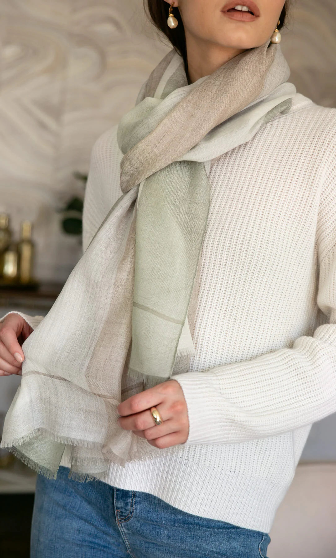 Aria Cashmere Wrap Scarf - Image 25