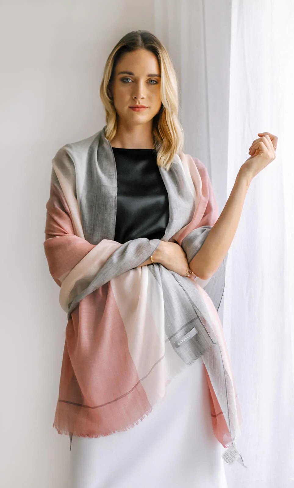 Aria Cashmere Wrap Scarf - Image 30