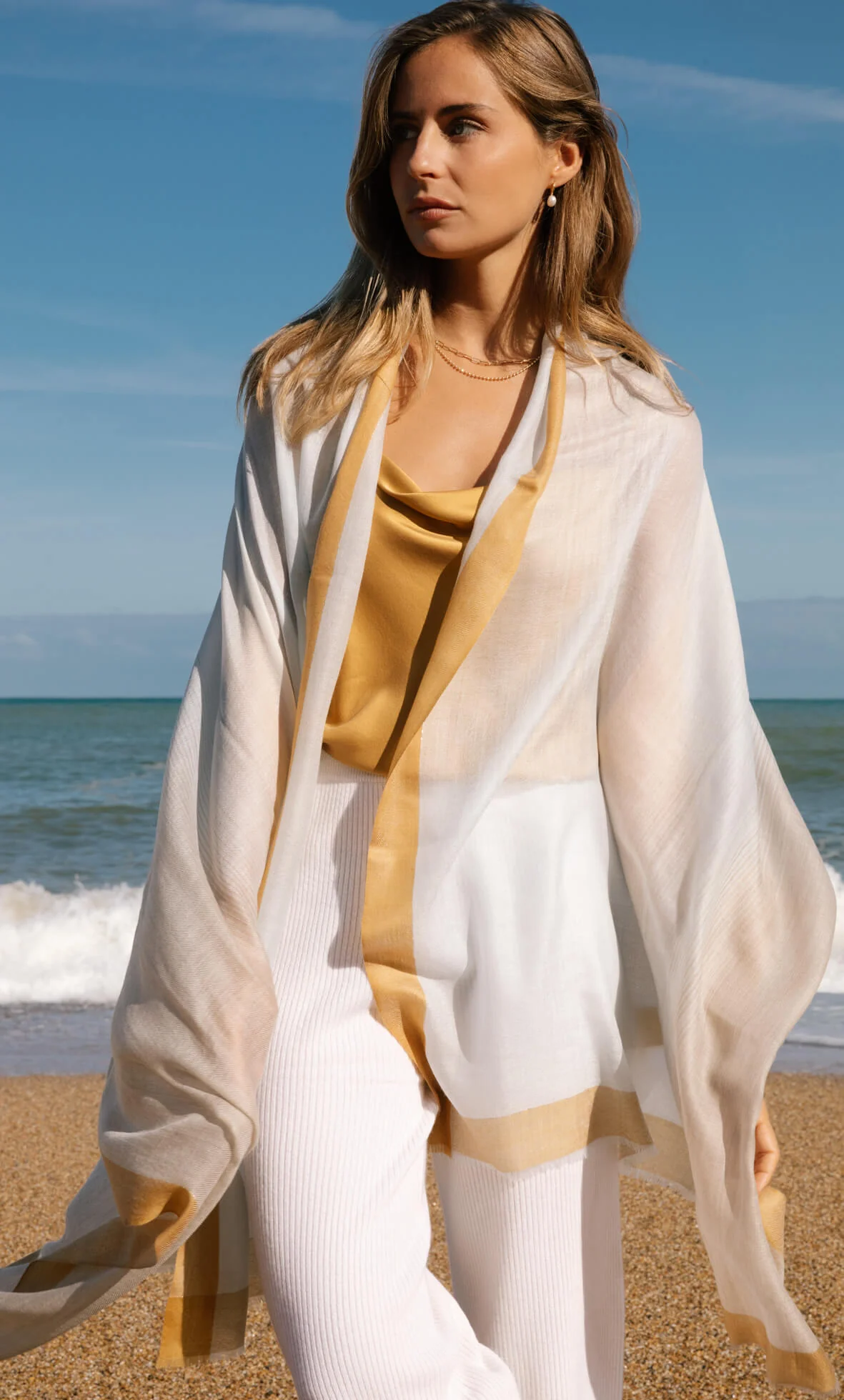 Aria Cashmere Wrap Scarf - Image 4
