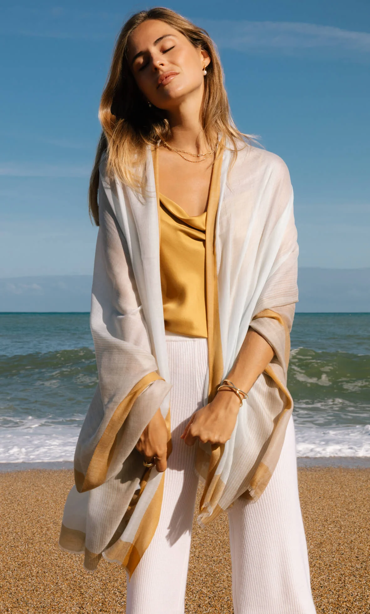 Aria Cashmere Wrap Scarf - Image 5