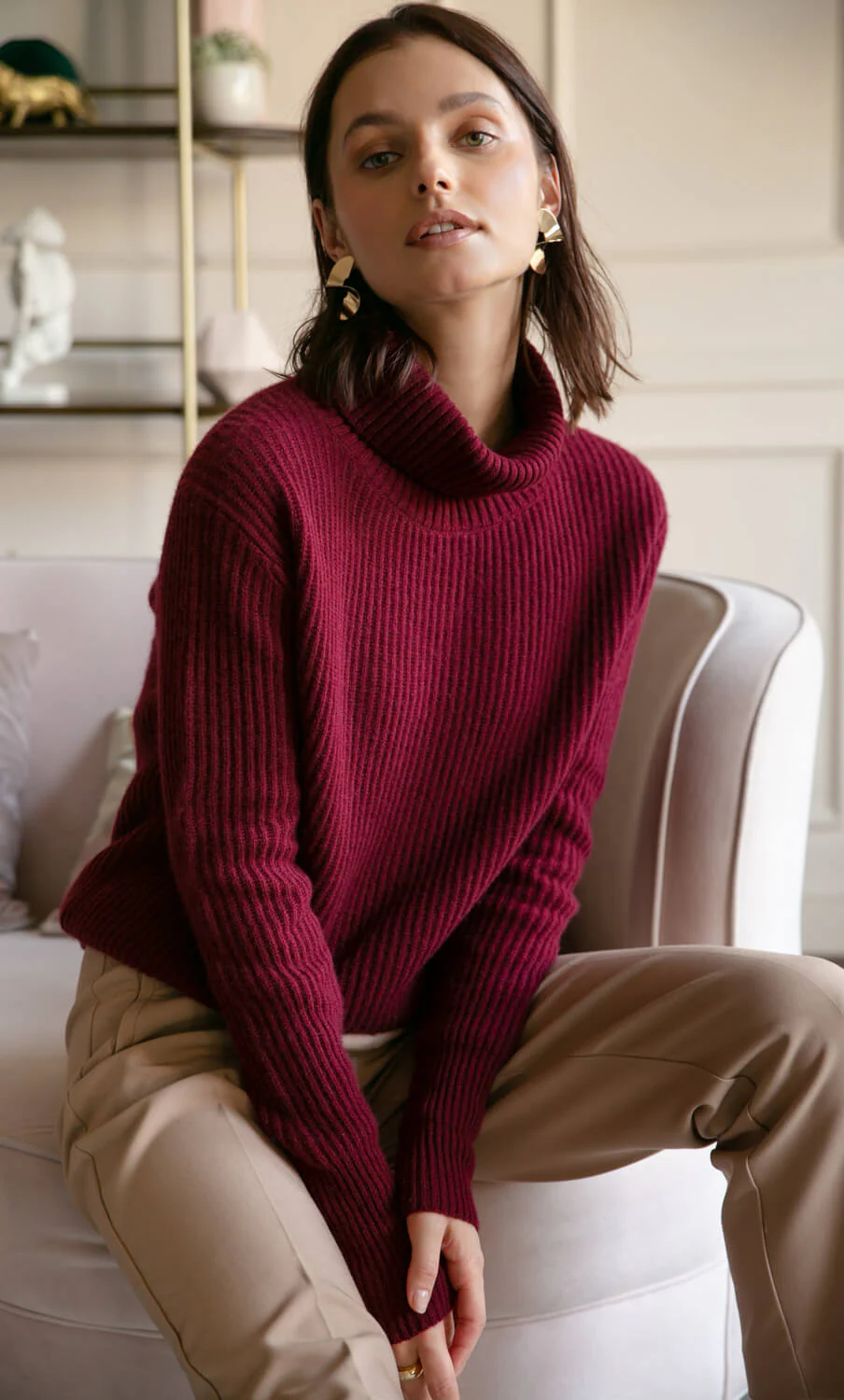 Tessa Cashmere Turtleneck Sweater - Image 28