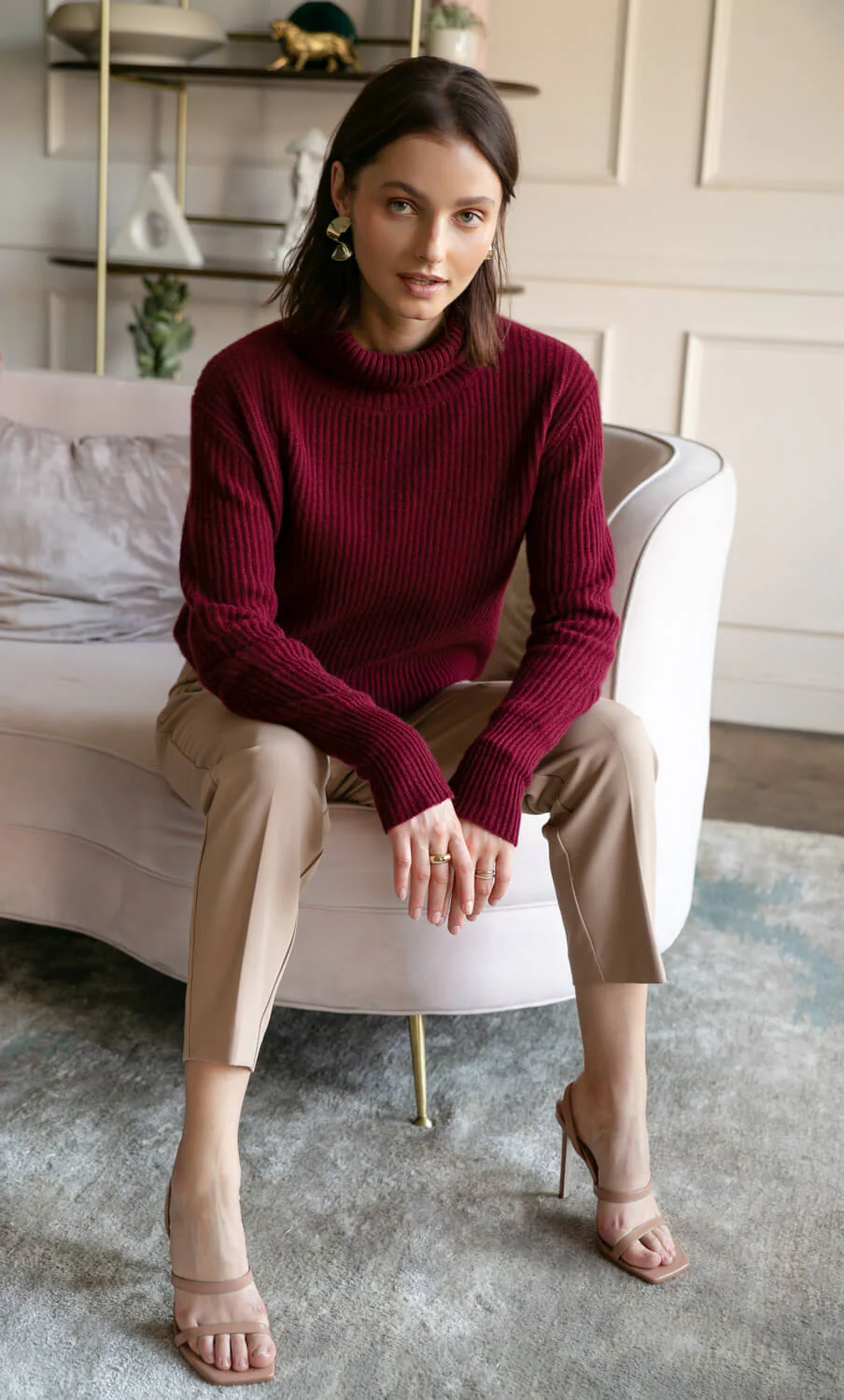 Tessa Cashmere Turtleneck Sweater - Image 30