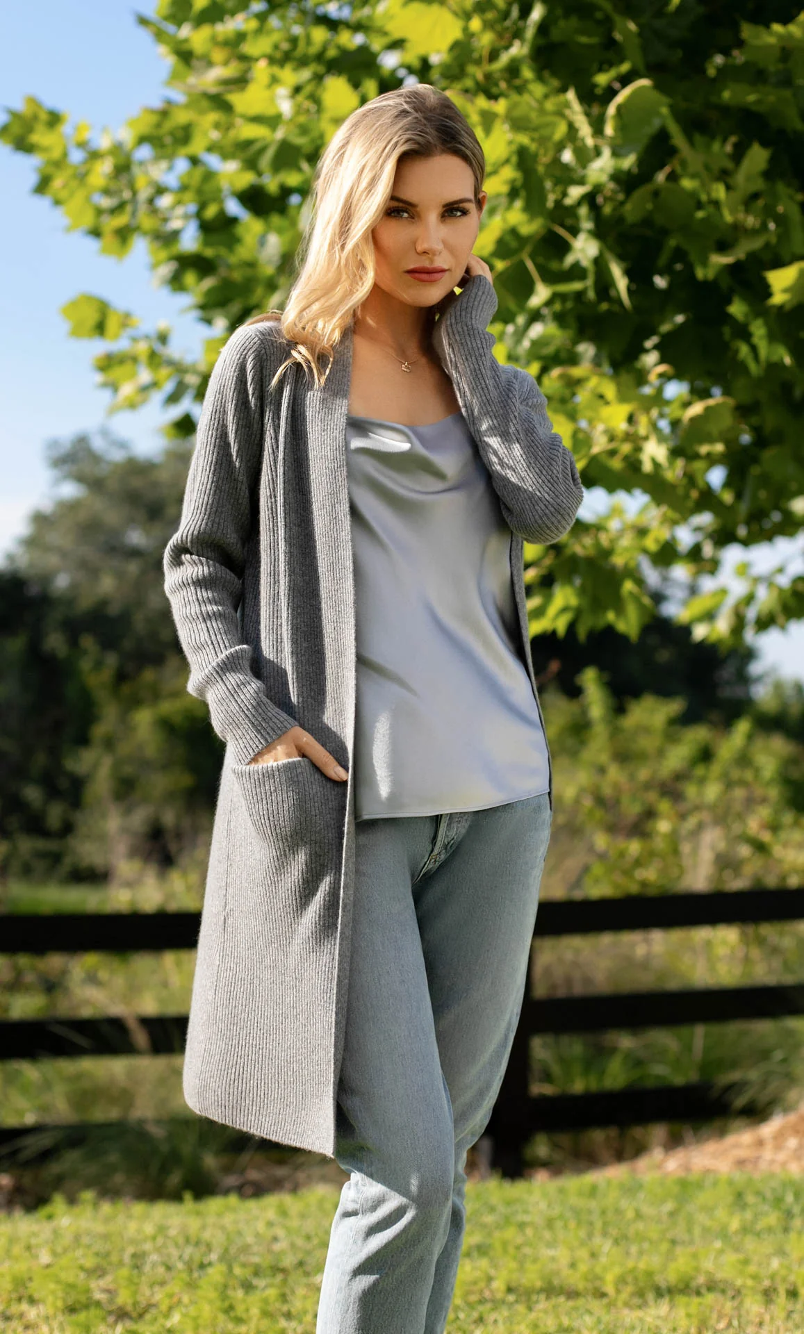 Winslet Cashmere Cardigan Coat - Image 23