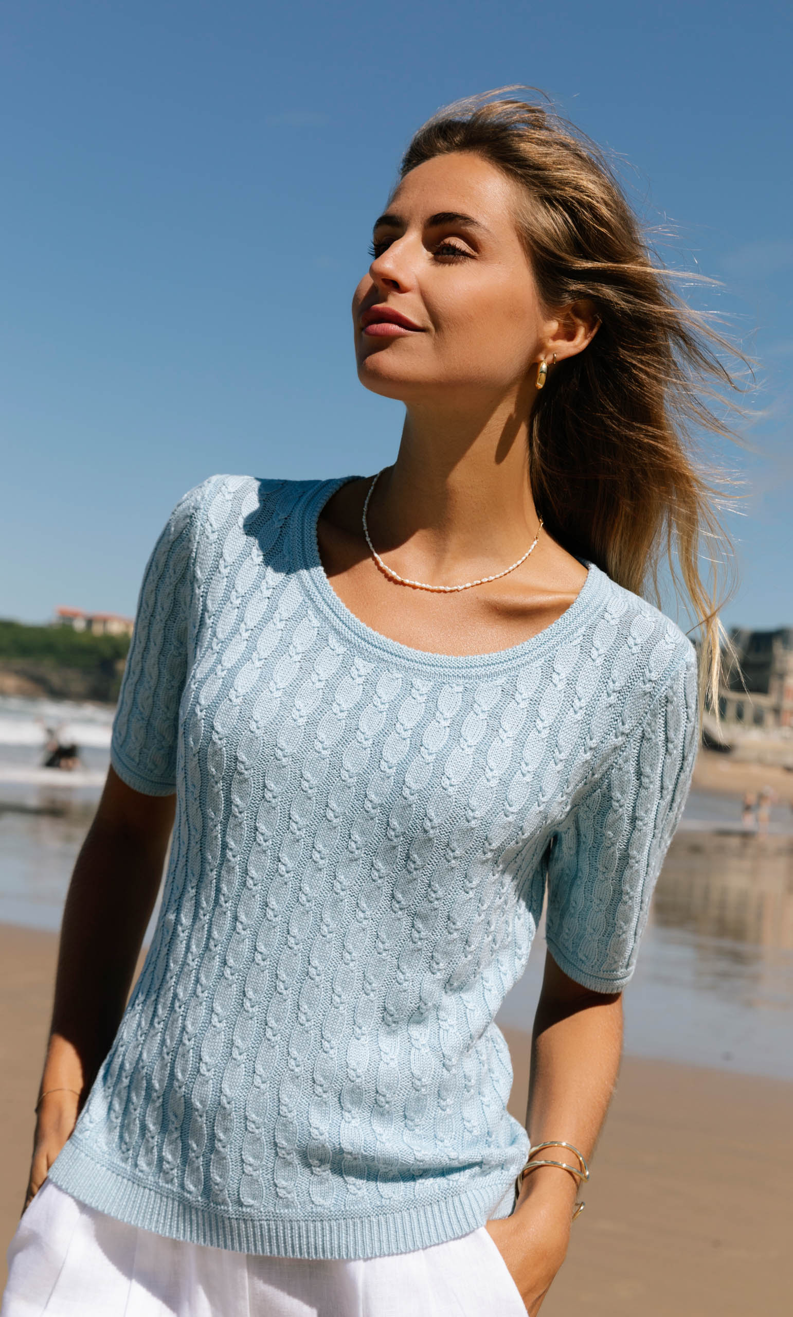 Cassandra Cable Sweater - Silk & Cashmere - Image 10
