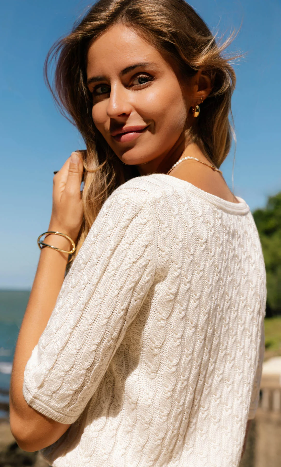 Cassandra Cable Sweater - Silk & Cashmere - Image 15
