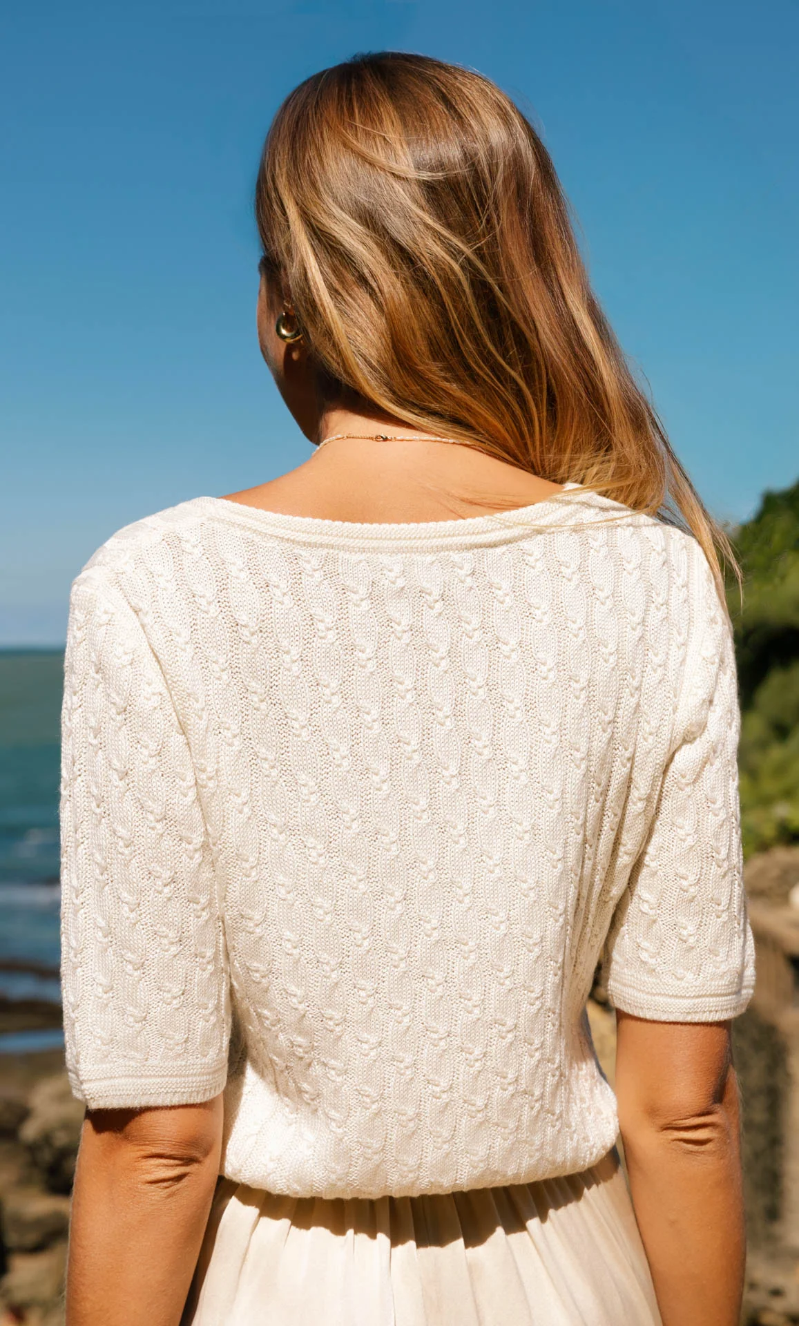 Cassandra Cable Sweater - Silk & Cashmere - Image 17