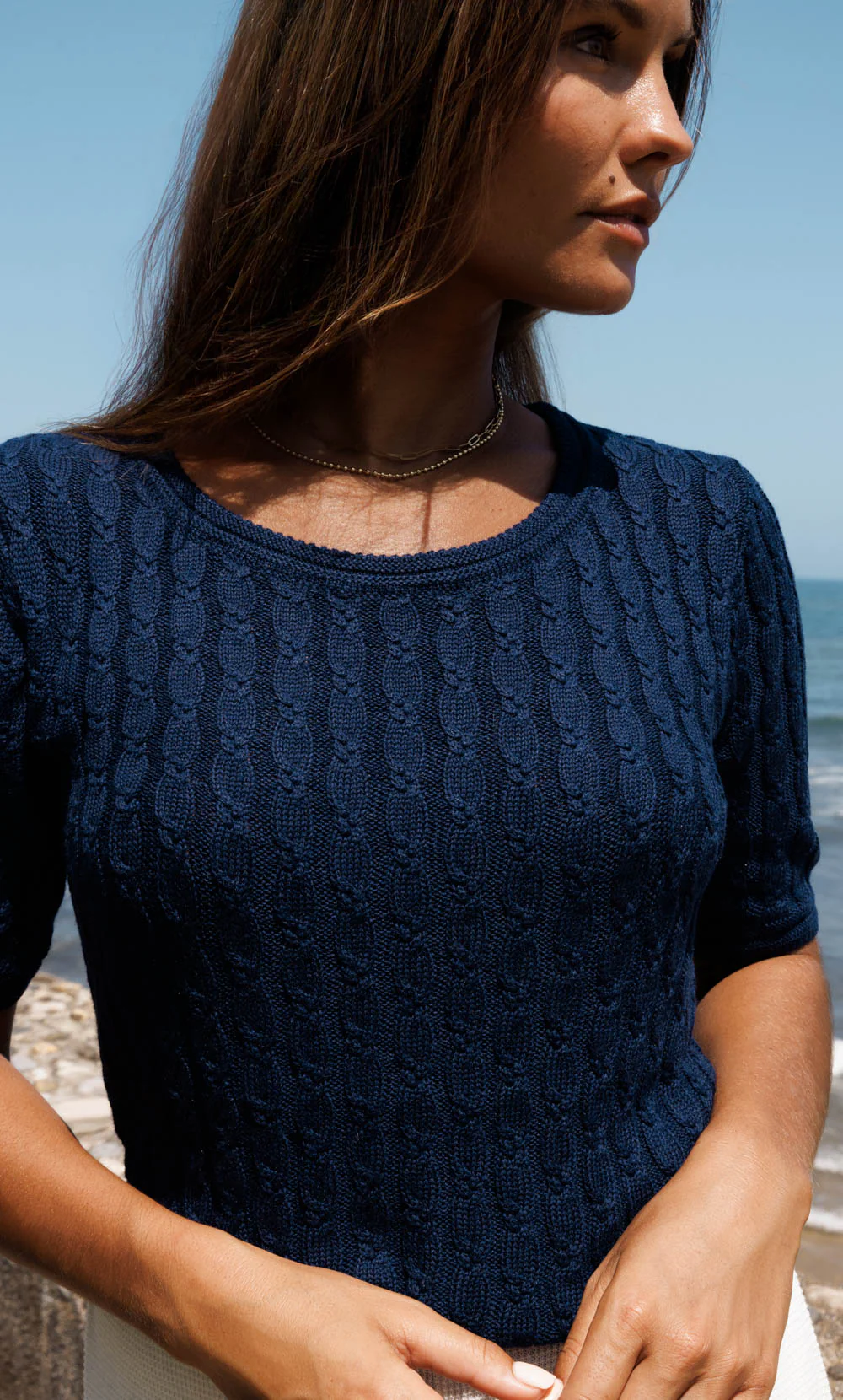 Cassandra Cable Sweater - Silk & Cashmere - Image 6