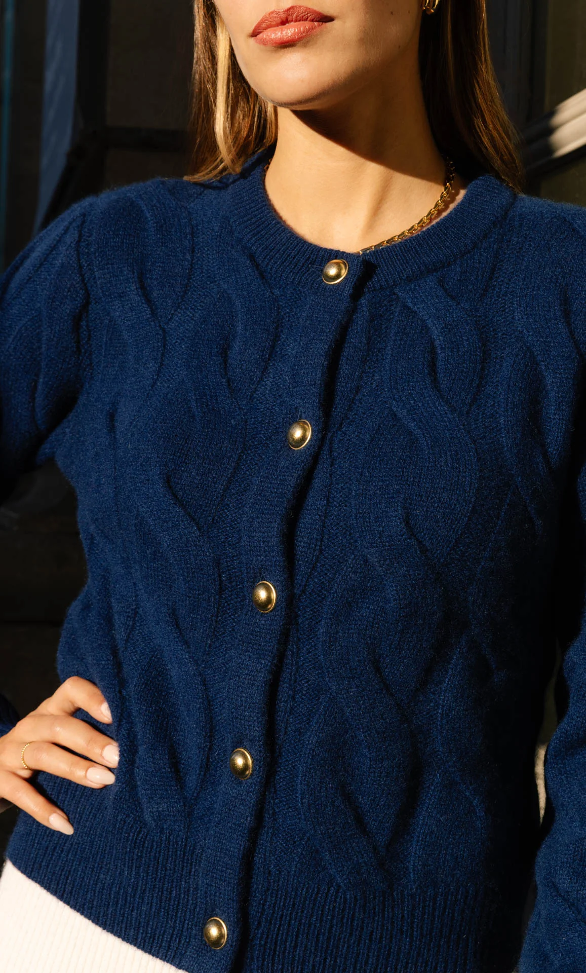 Chamonix Cable Cashmere Cardigan - Image 35