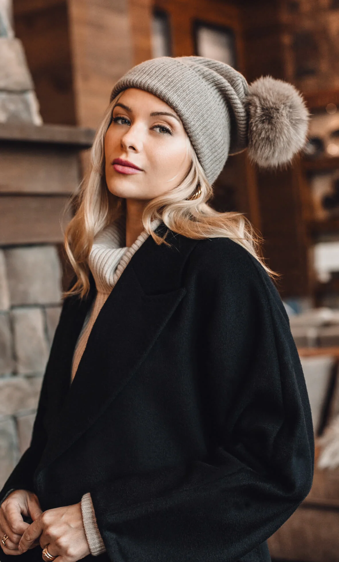 Classica Cashmere Beanie - Image 3