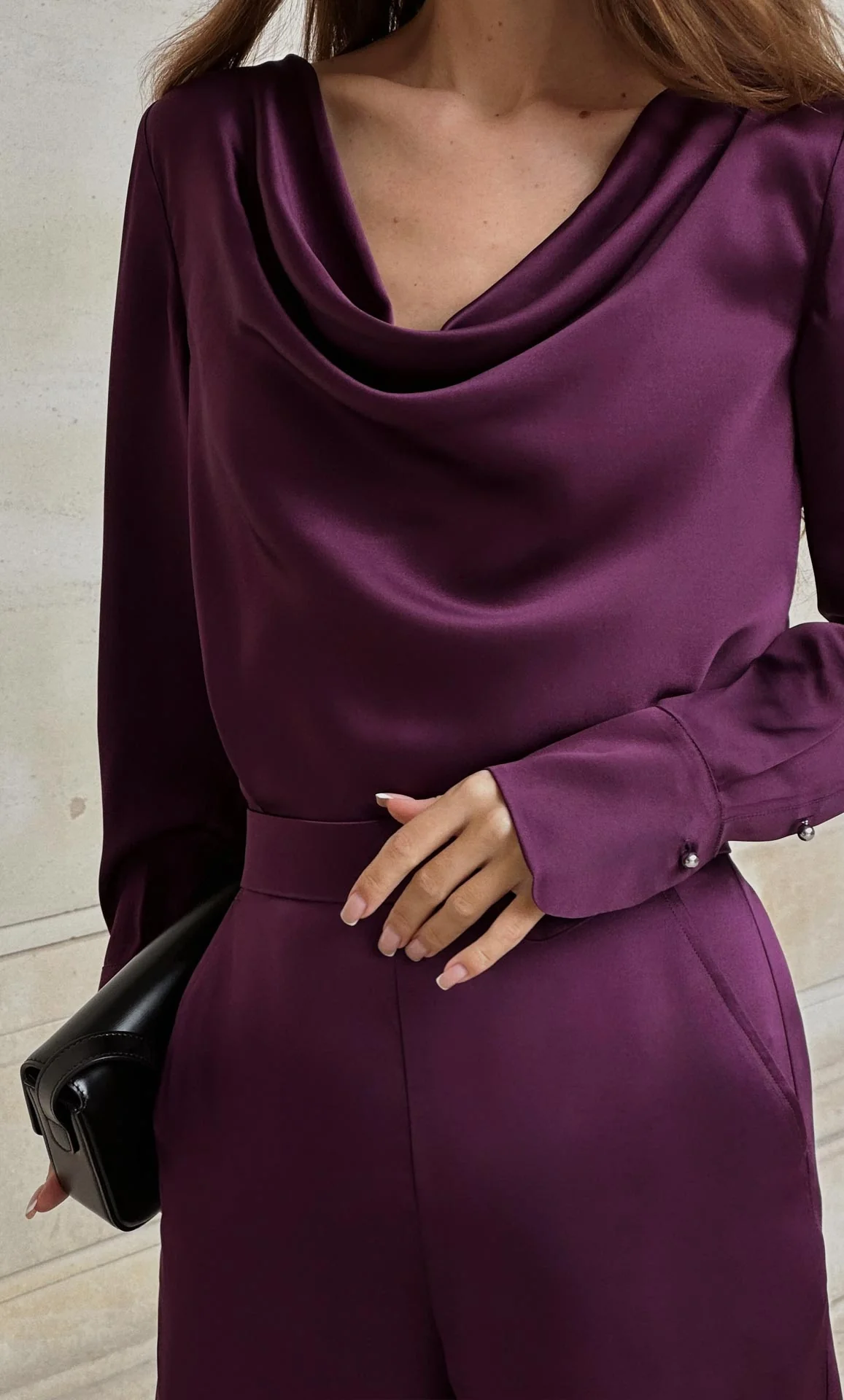Claudia Silk Cowl Neck Blouse - Image 12