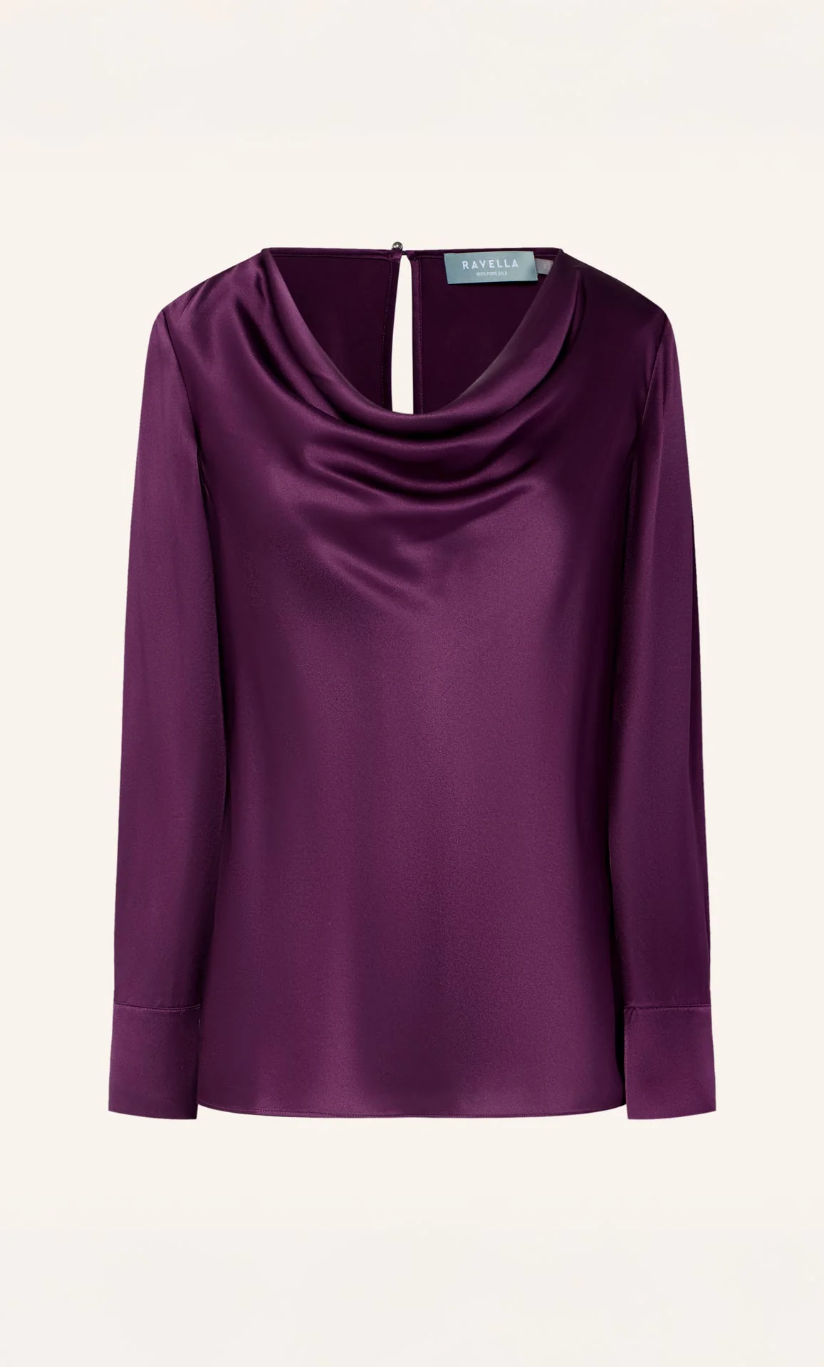 Claudia Silk Cowl Neck Blouse - Image 13