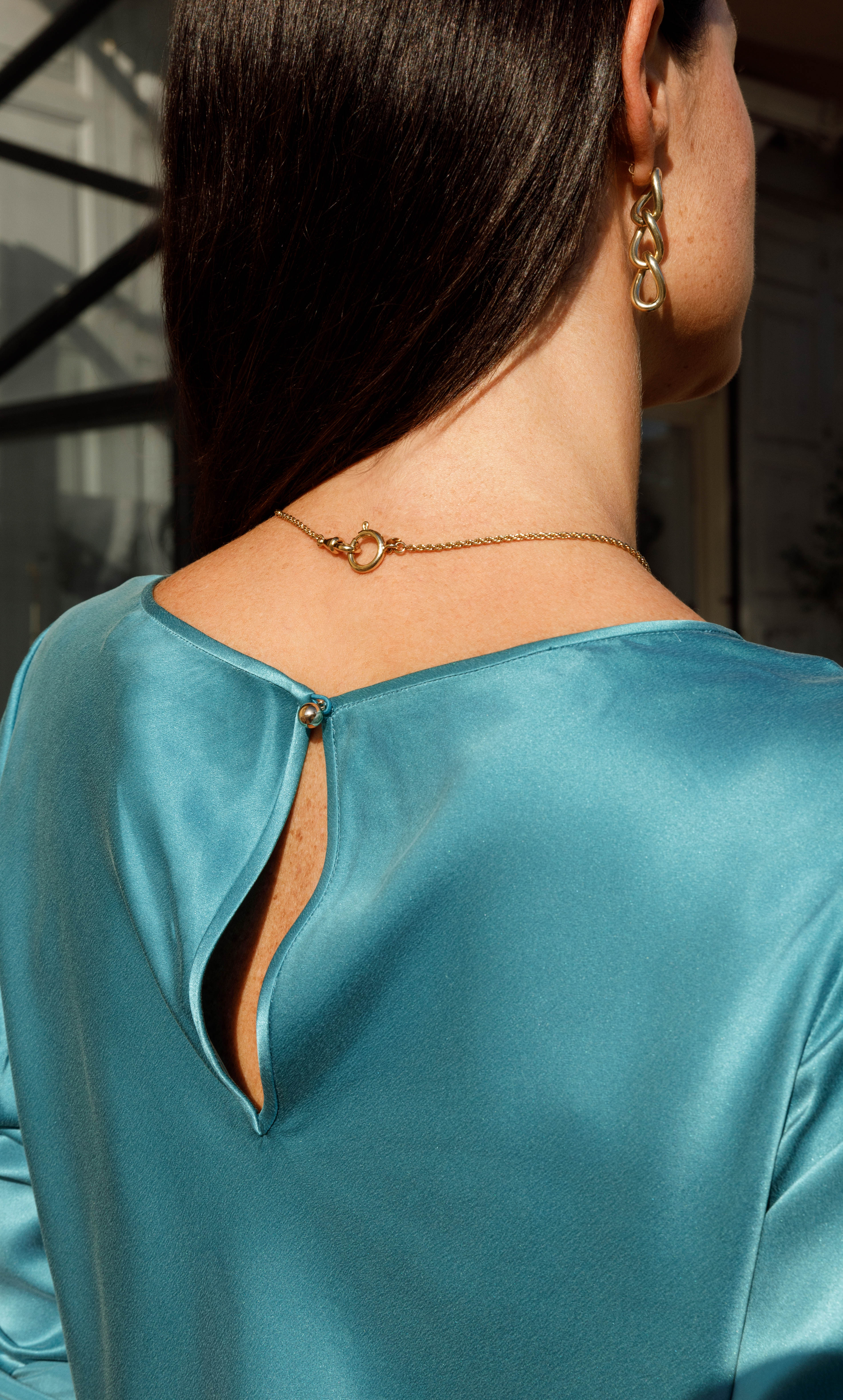 Claudia Silk Cowl Neck Blouse - Image 31