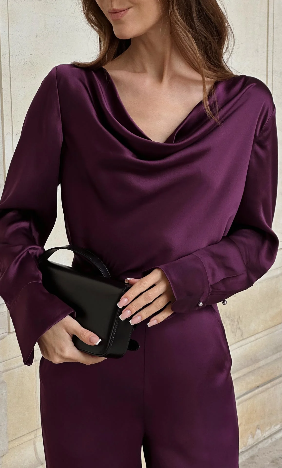Claudia Silk Cowl Neck Blouse - Image 9