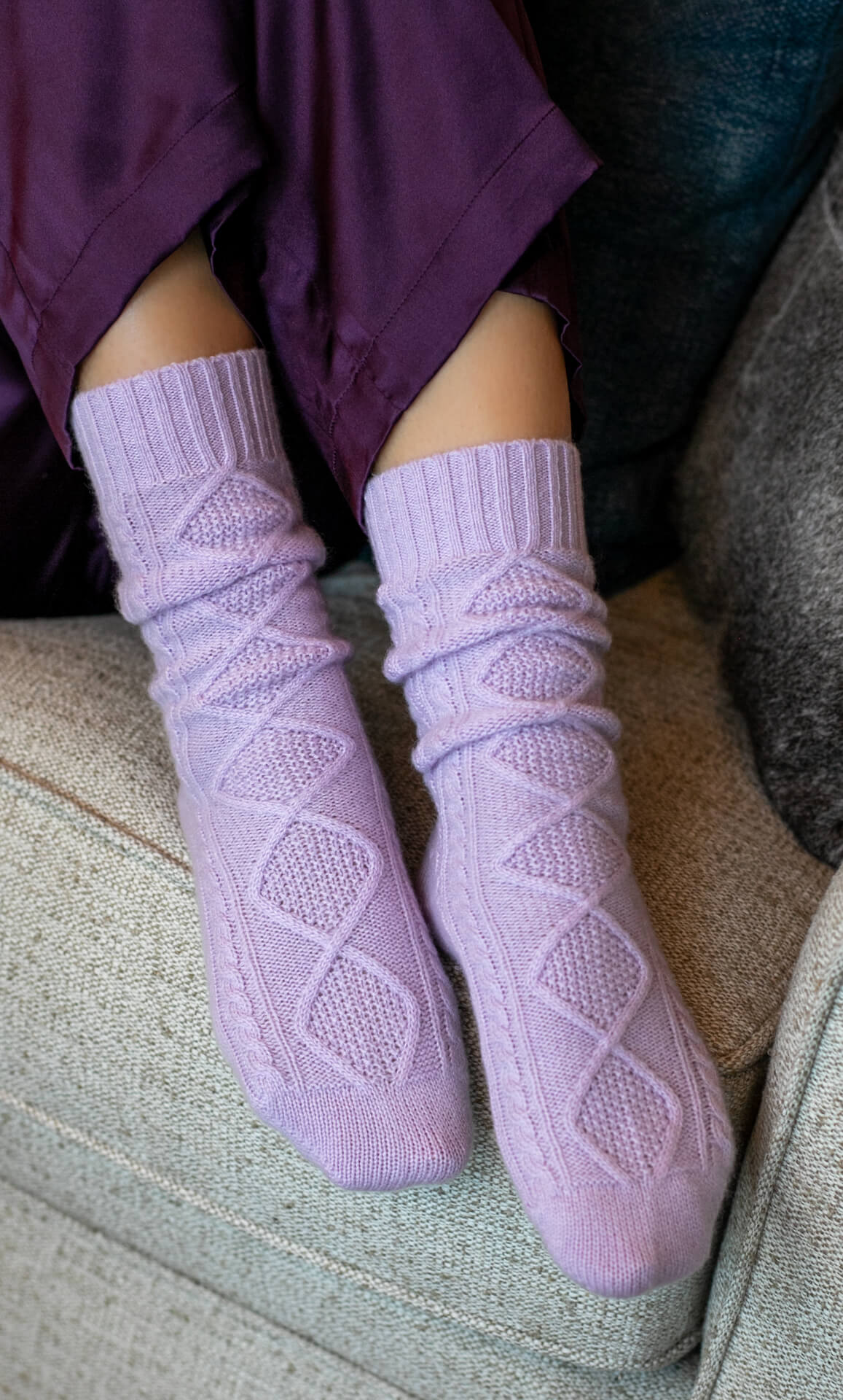 Diamond Cashmere Socks - Image 18