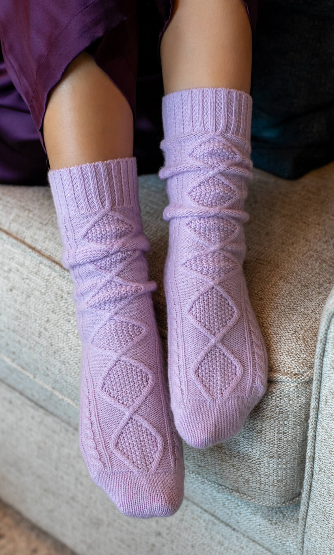 Diamond Cashmere Socks - Image 19