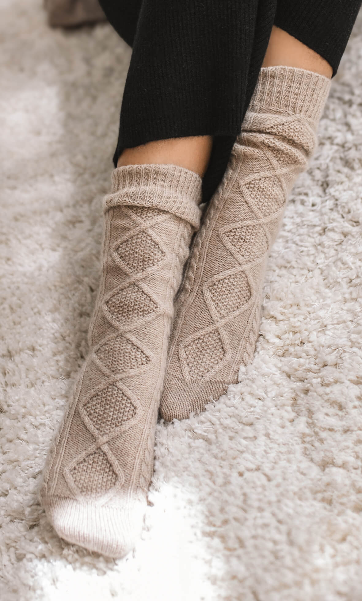 Diamond Cashmere Socks - Image 3