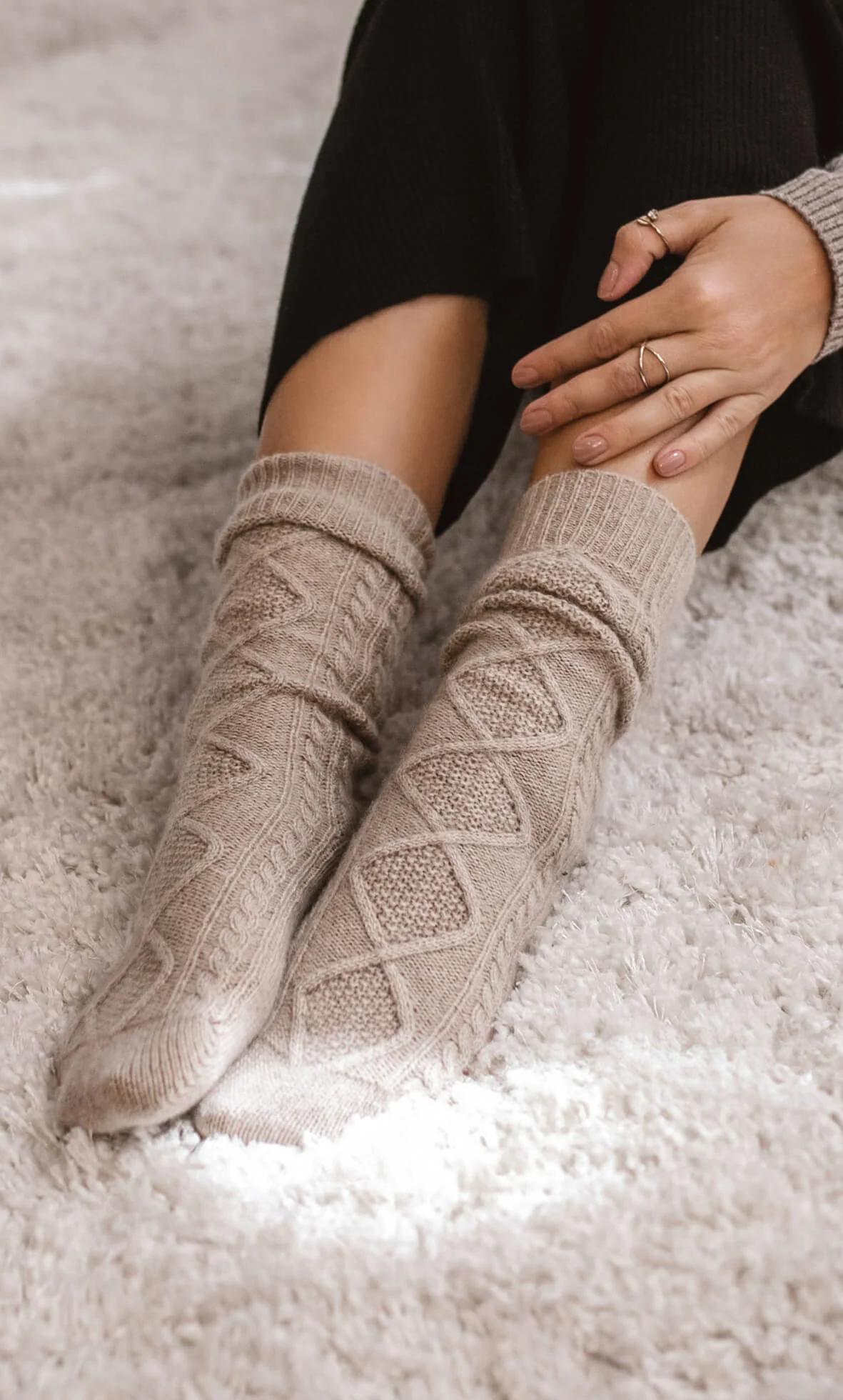 Diamond Cashmere Socks - Image 4