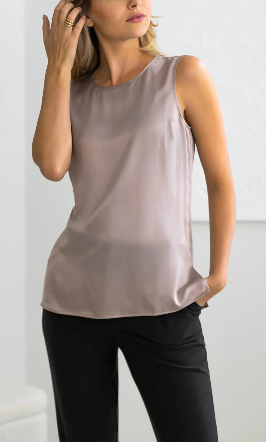 Giada Silk Shell Tank - Image 26