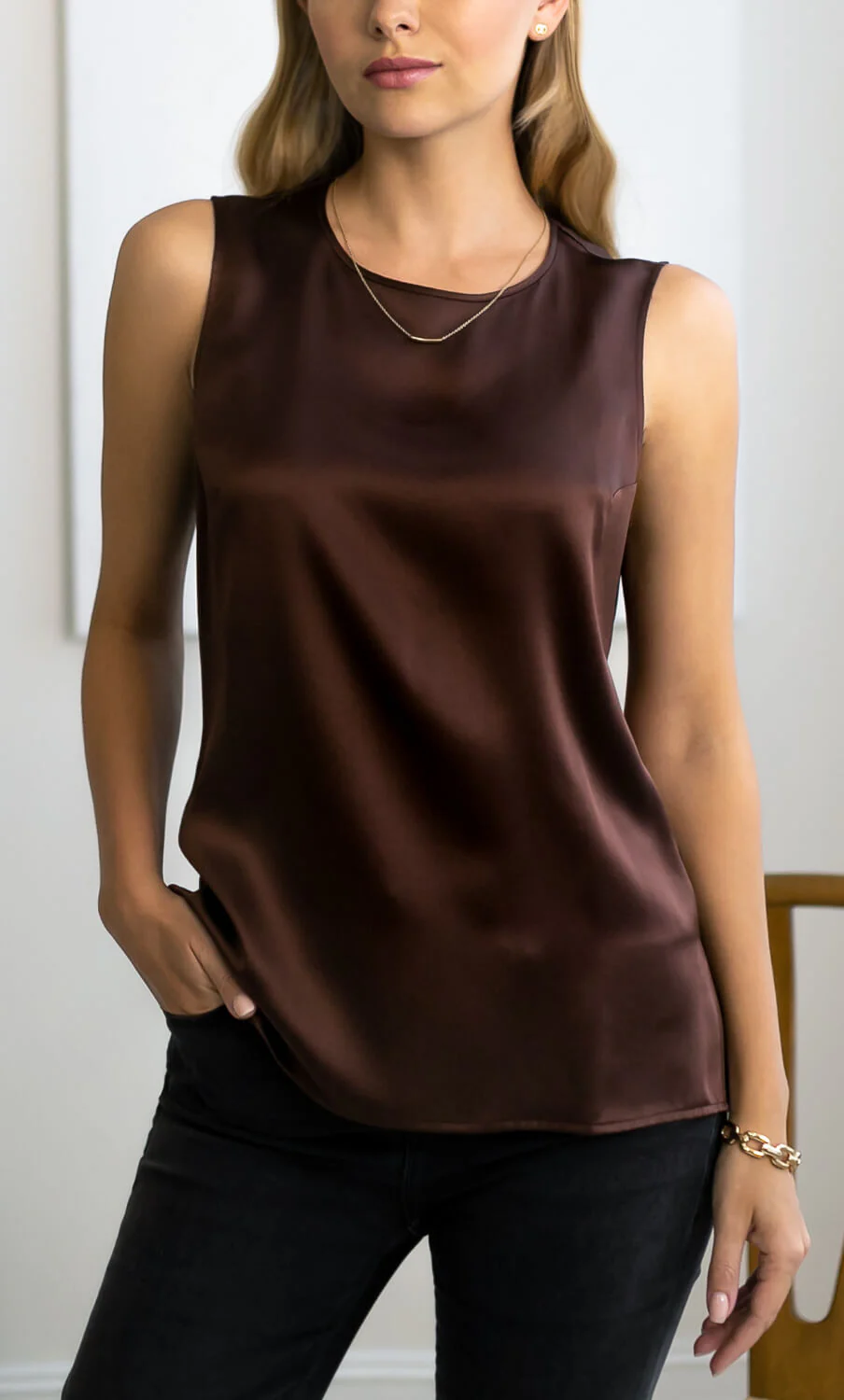Giada Silk Shell Tank - Image 47