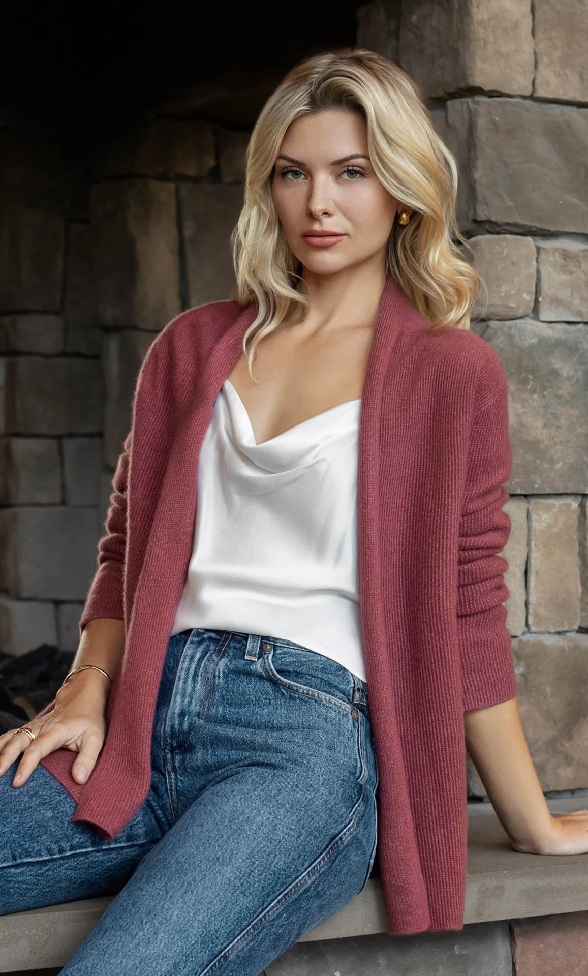 Jolie Wrap Cardigan - Cashmere & Silk - Image 17