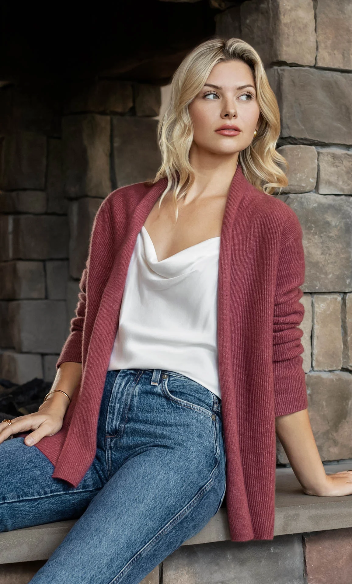 Jolie Wrap Cardigan - Cashmere & Silk - Image 20