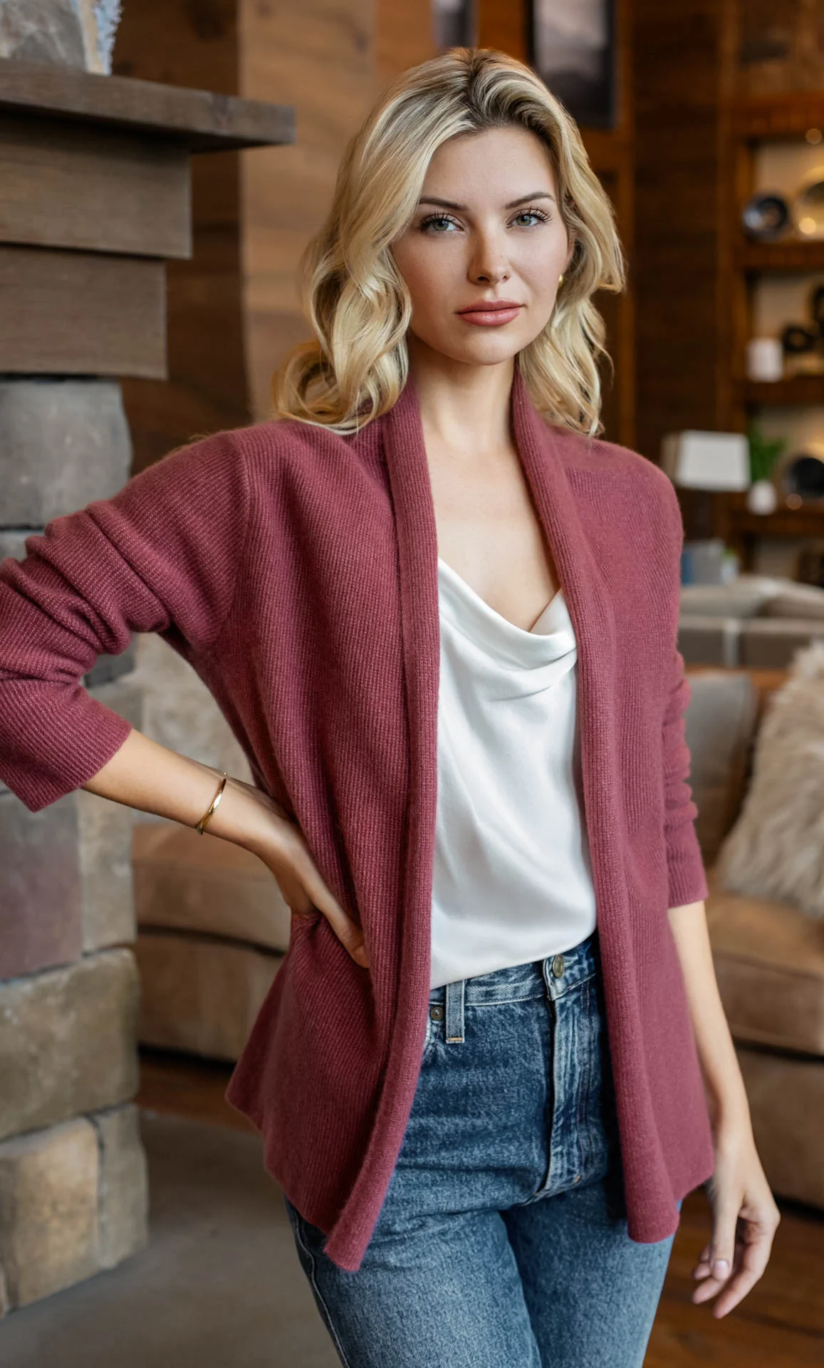 Jolie Wrap Cardigan - Cashmere & Silk - Image 21