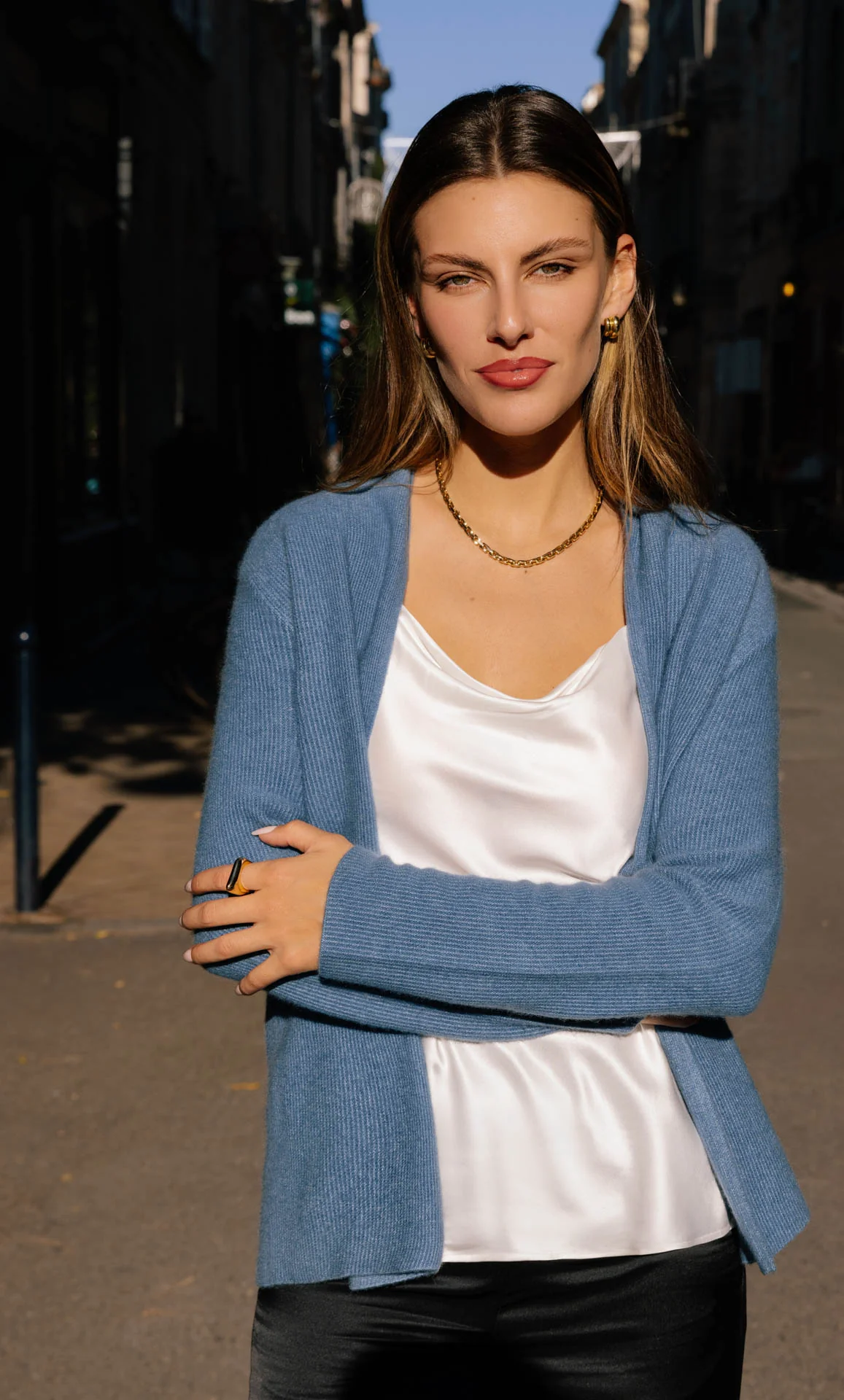 Jolie Wrap Cardigan - Cashmere & Silk - Image 25