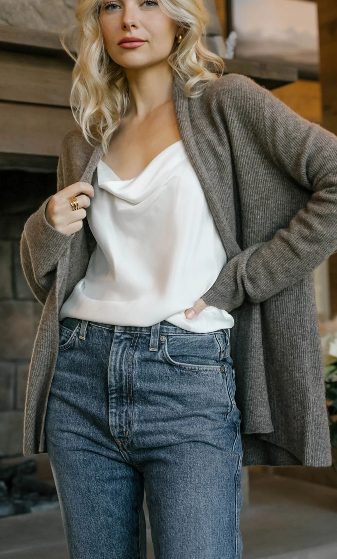 Jolie Wrap Cardigan - Cashmere & Silk - Image 4