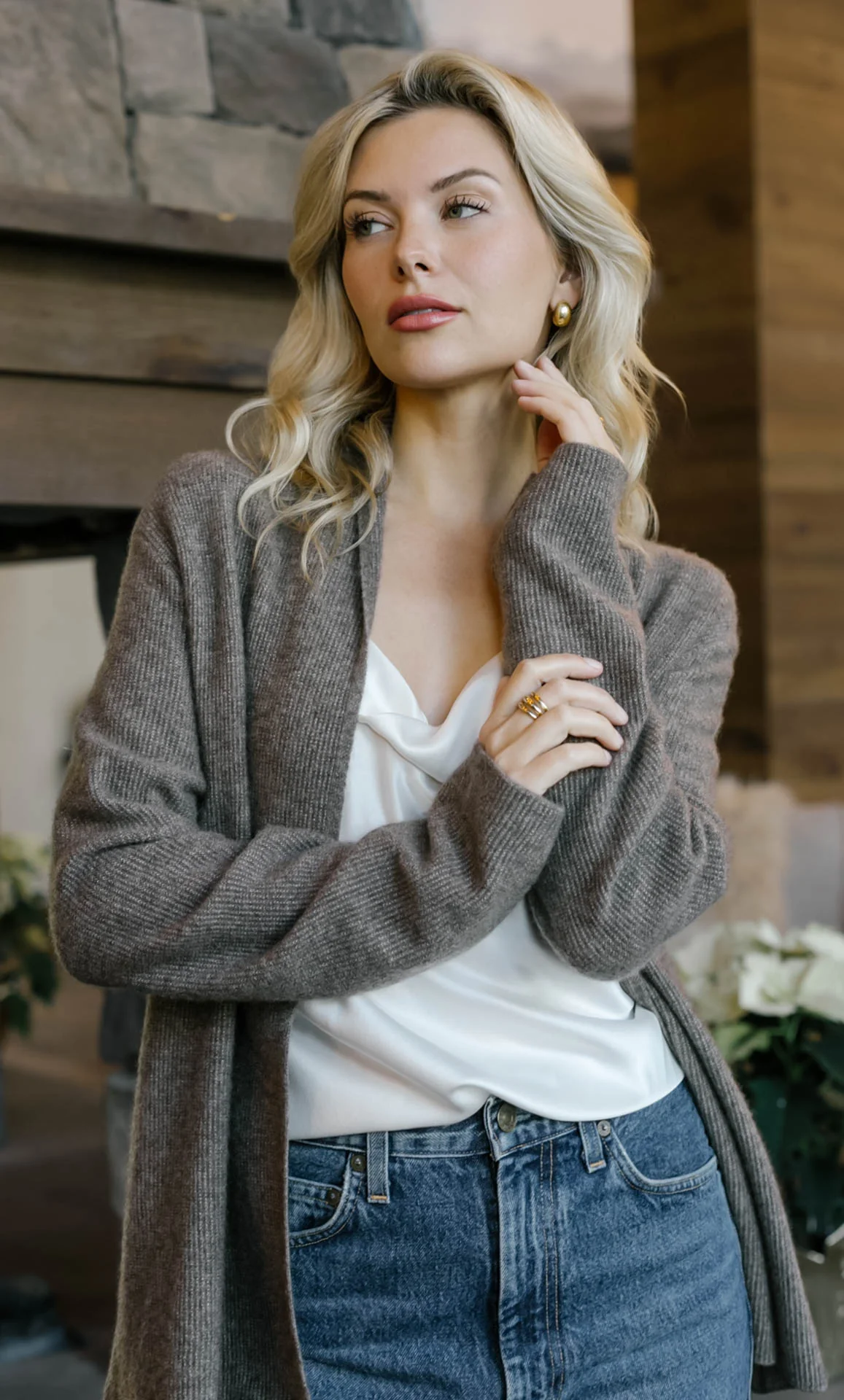 Jolie Wrap Cardigan - Cashmere & Silk - Image 5