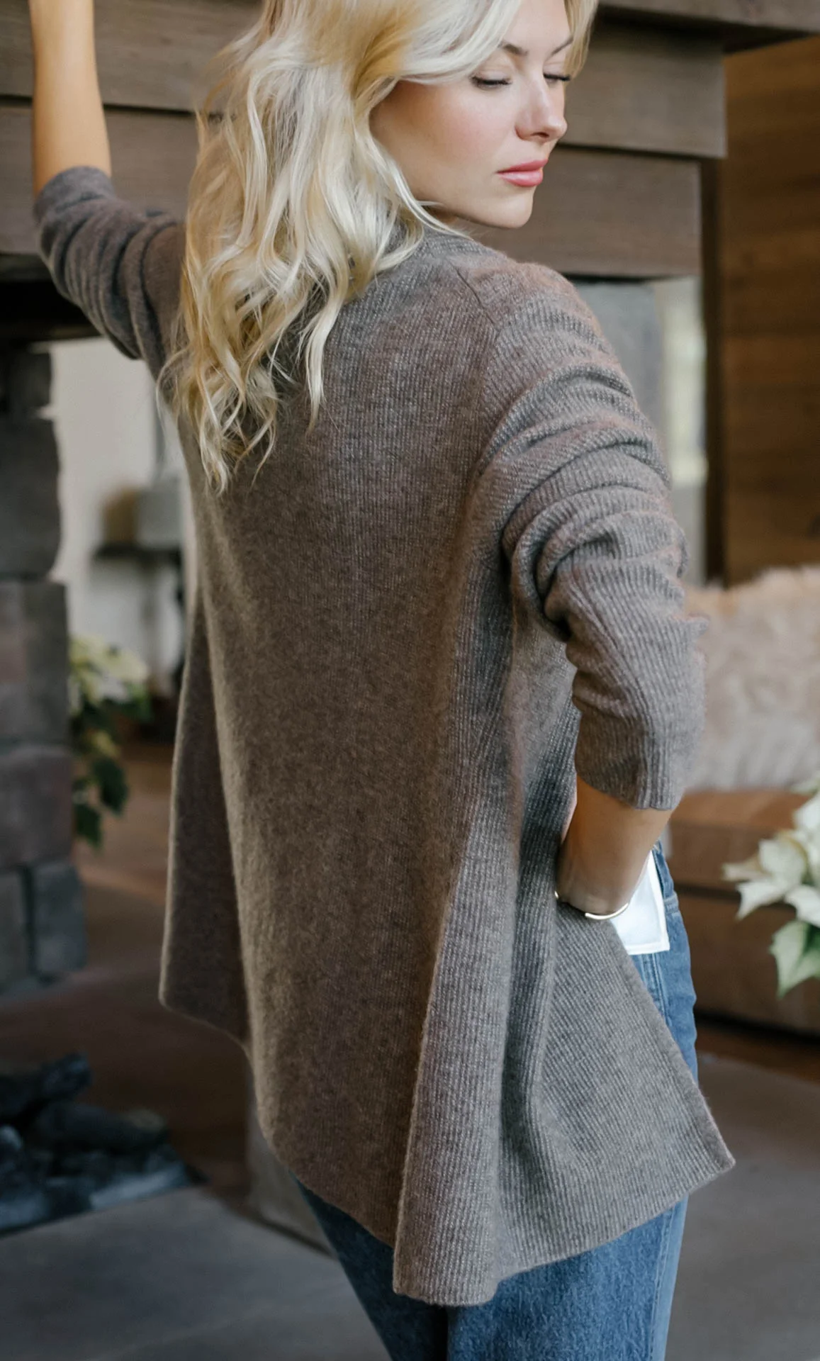 Jolie Wrap Cardigan - Cashmere & Silk - Image 6