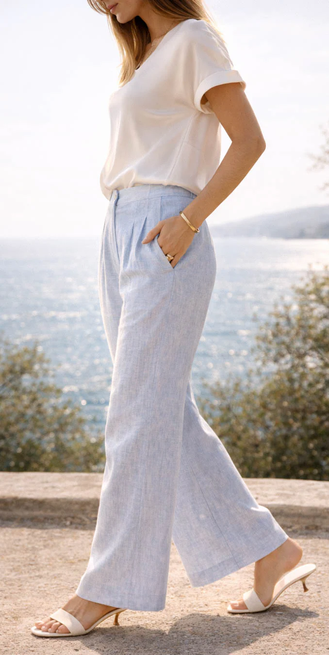 Lina Italian Linen Pants - Image 3