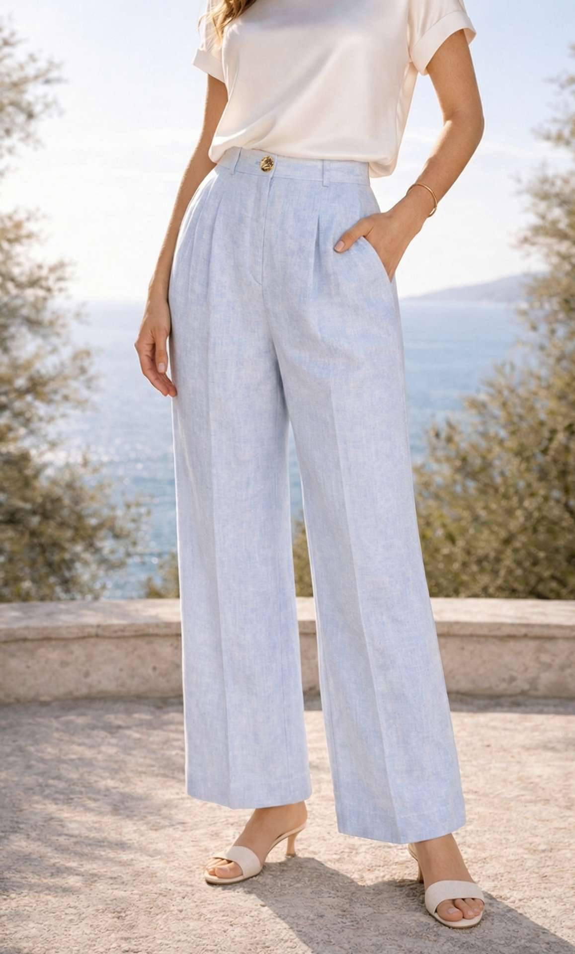 Lina Italian Linen Pants - Image 7