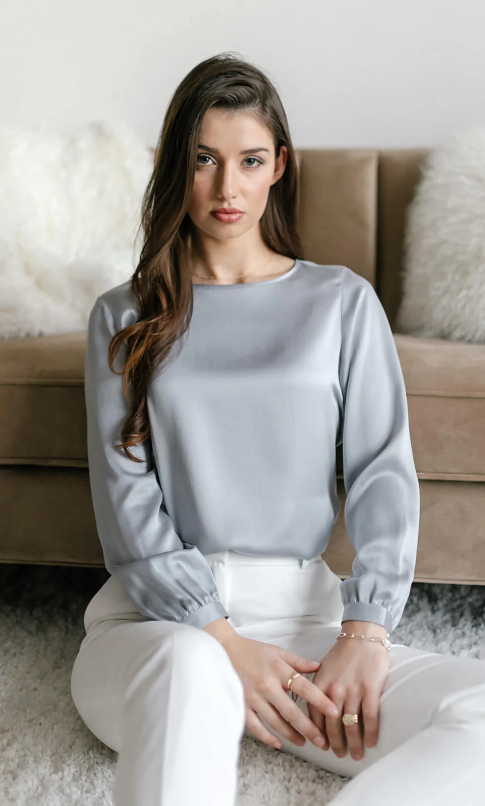 Lorraine Silk Blouse - Image 18