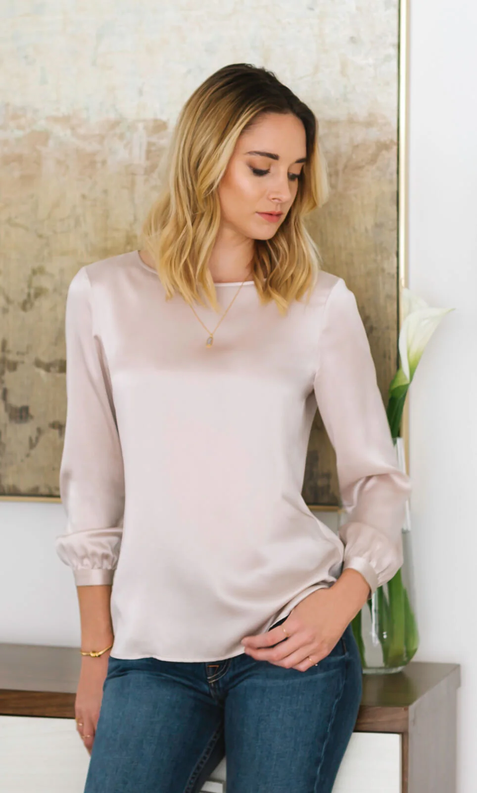 Lorraine Silk Blouse - Image 8