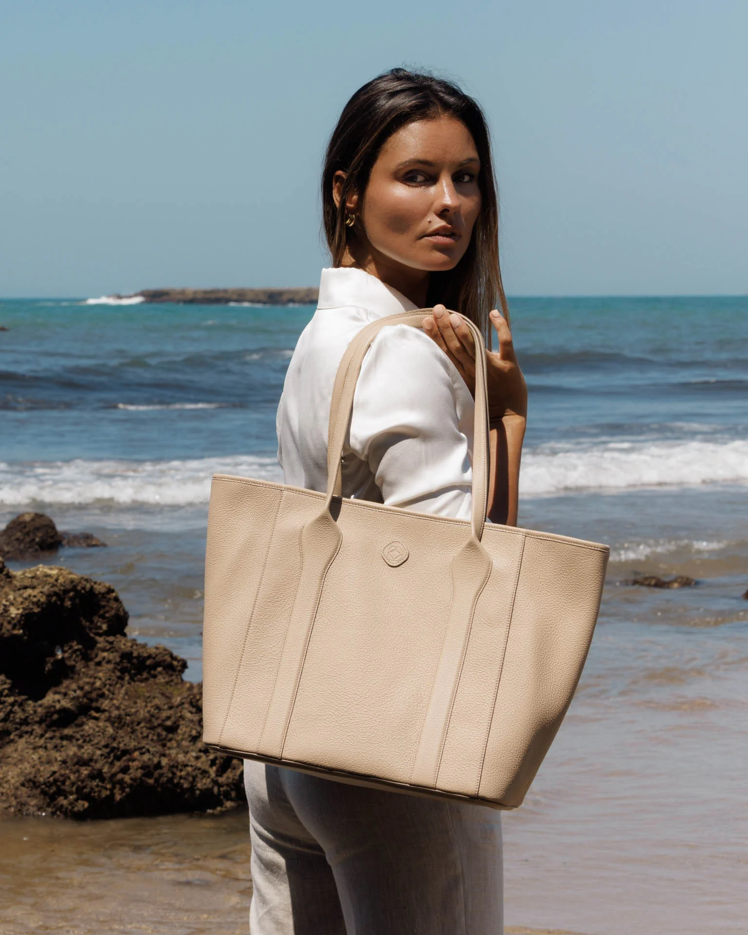 Madame Italian Leather Tote Bag - Image 46