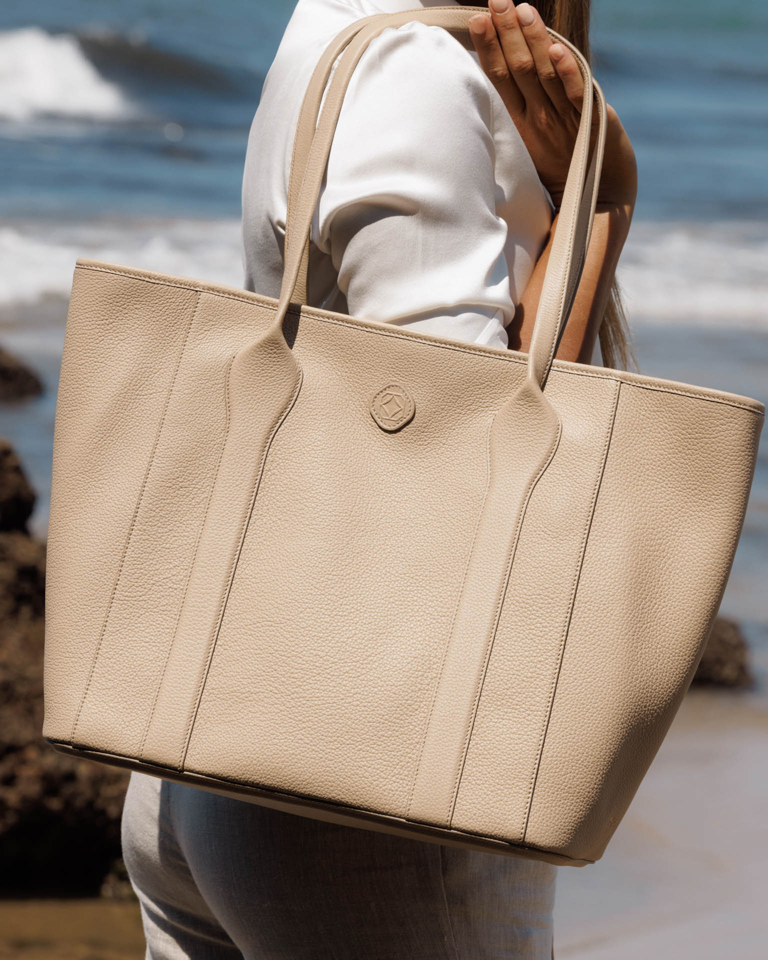 Madame Italian Leather Tote Bag - Image 47