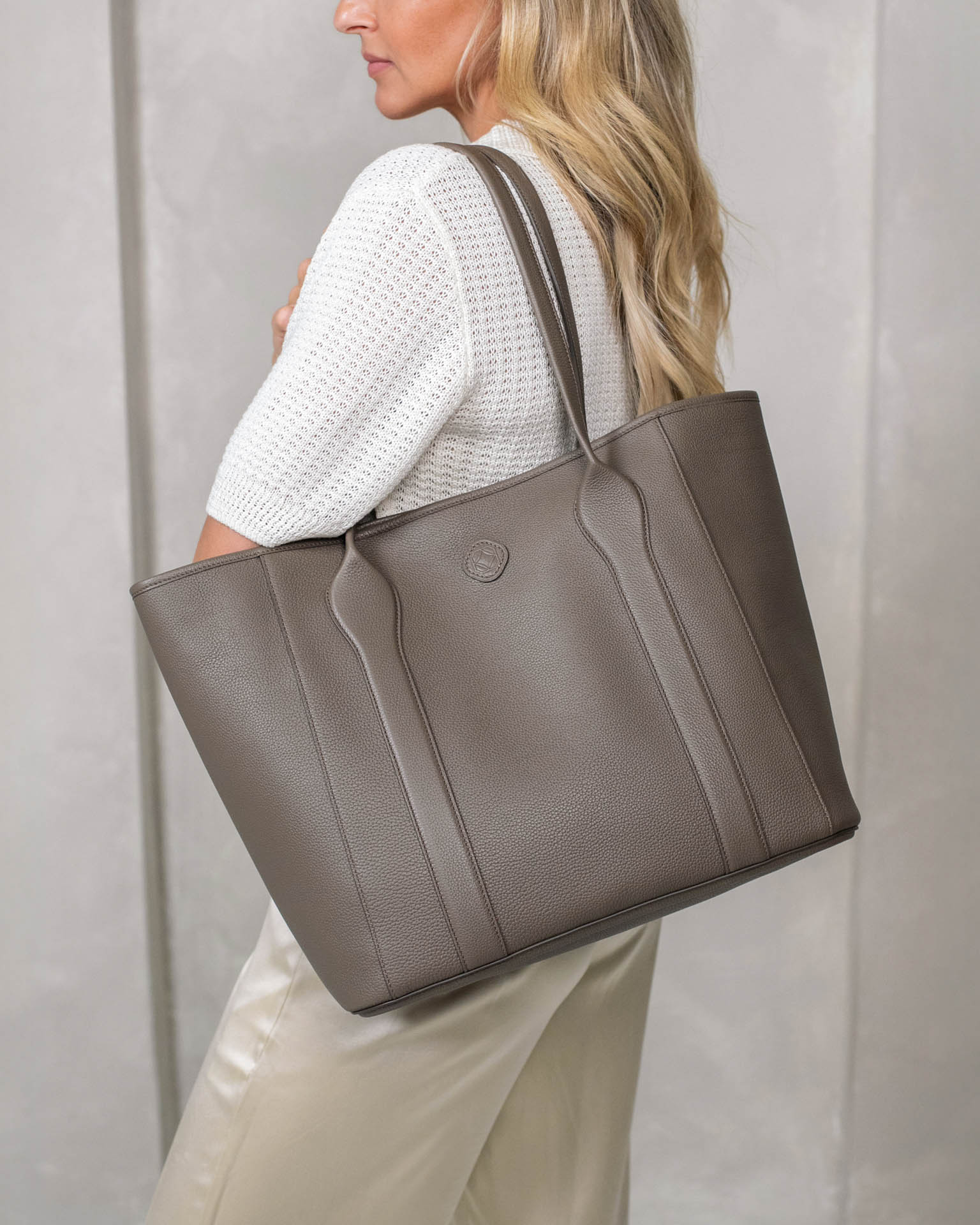 Madame Italian Leather Tote Bag - Image 52