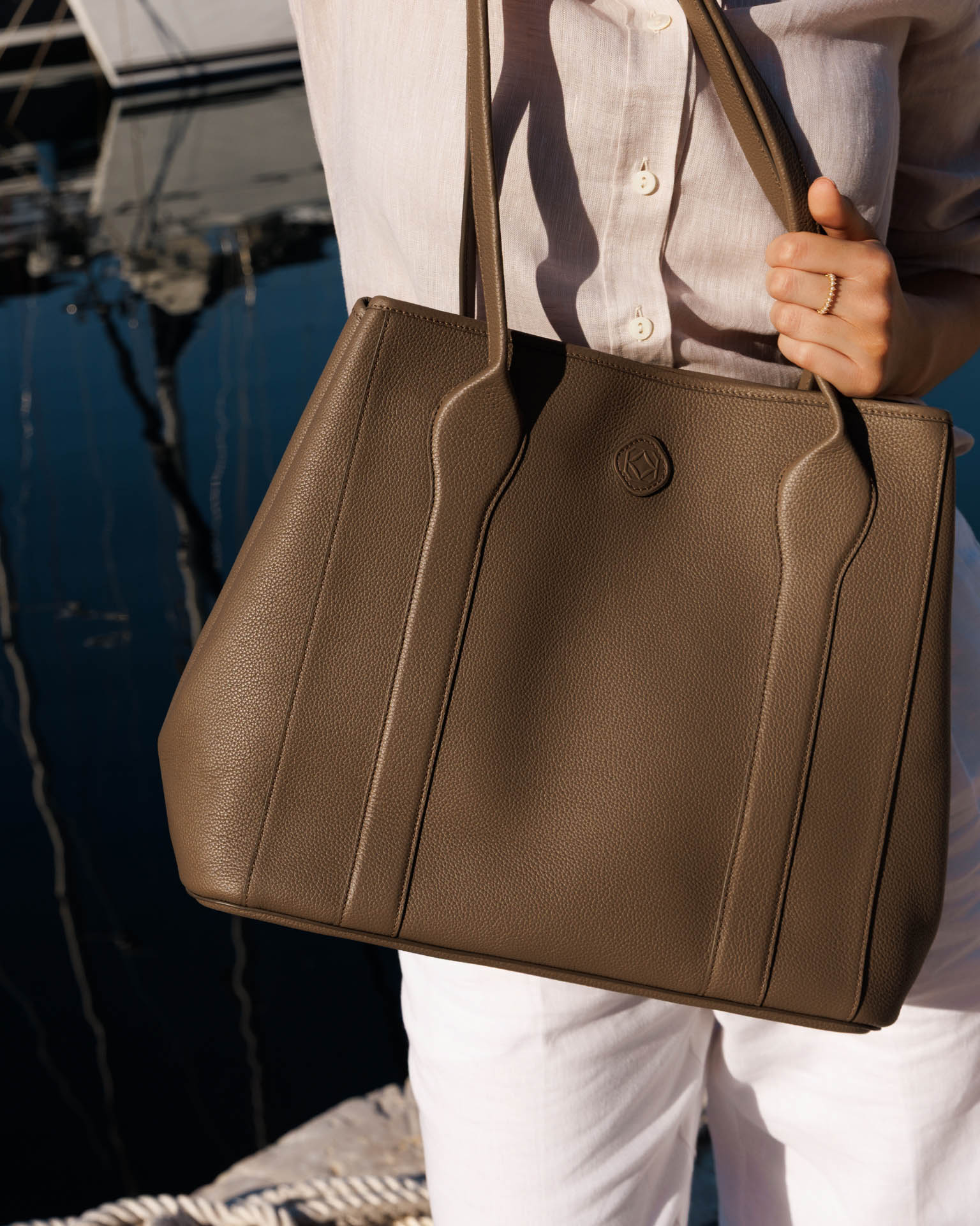 Madame Italian Leather Tote Bag - Image 65