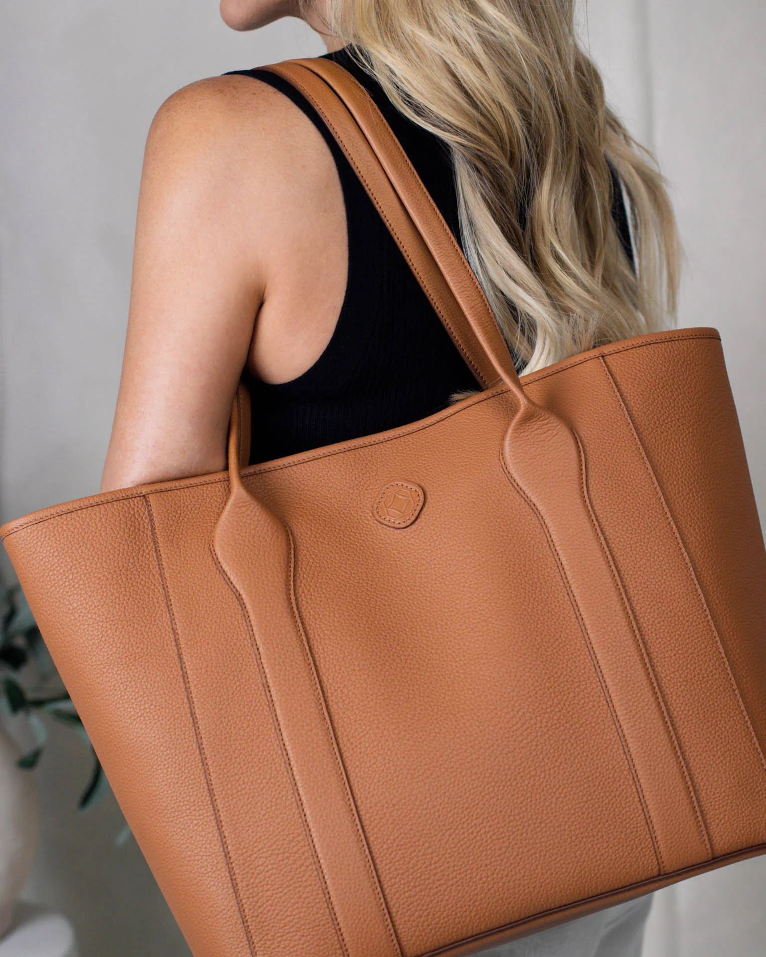 Madame Italian Leather Tote Bag - Image 9