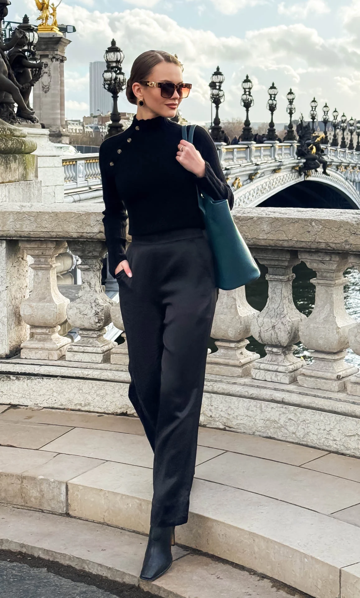 Mia Cashmere Mock Neck Sweater - Image 10