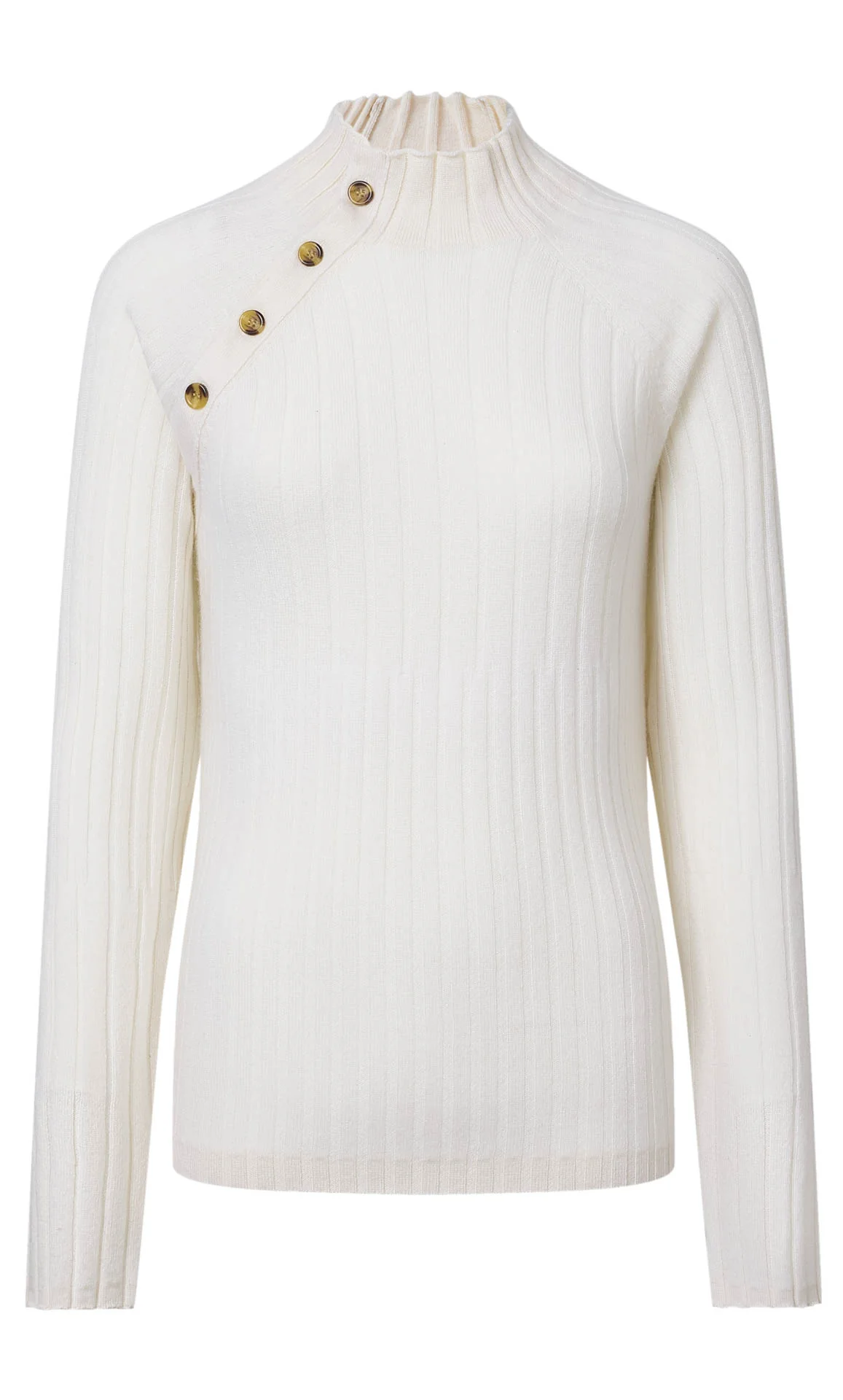 Mia Cashmere Mock Neck Sweater - Image 2